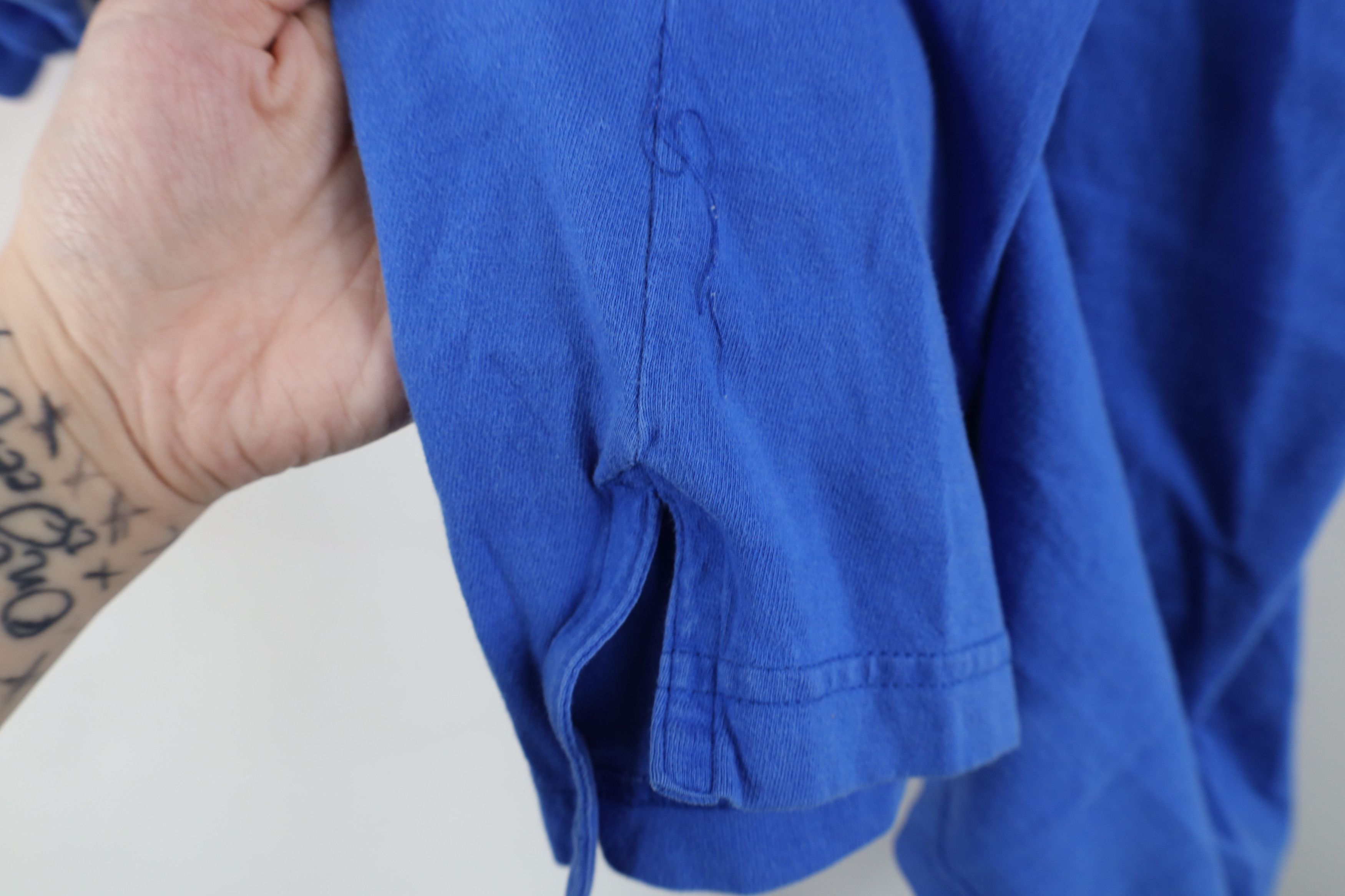 Nike Vintage 90s Nike Scott Mini Swoosh Golf Polo Shirt Blue Size US L / EU 52-54 / 3 - 9 Thumbnail