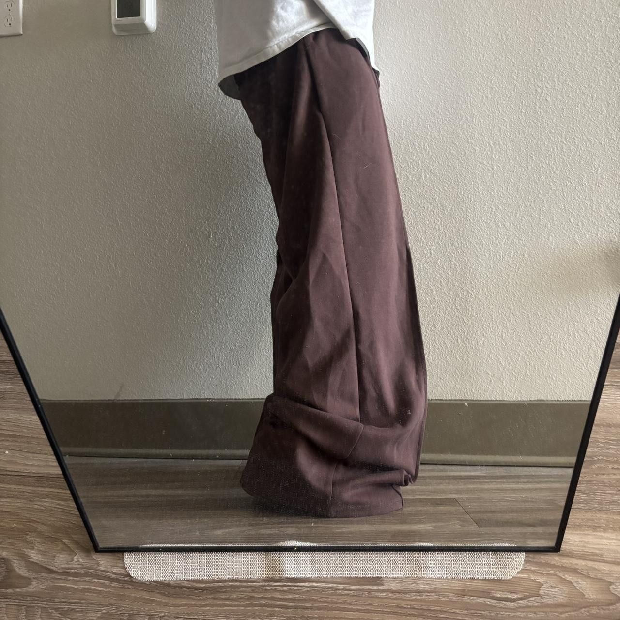 Japanese Brand Crazy Vintage Y2K/2000s Baggy Brown Wide Leg Loose Fit Sweatpants! Fits L Size US 32 / EU 48 - 1 Thumbnail