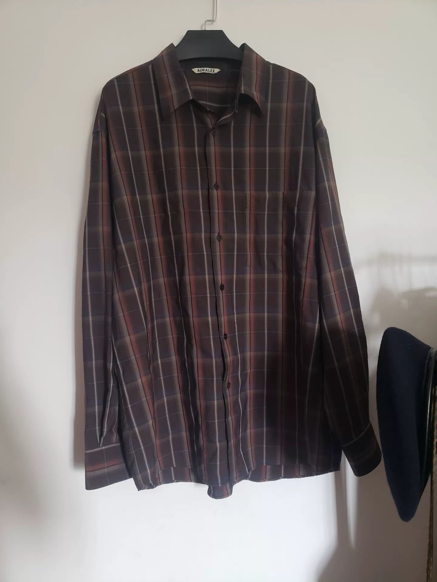 Auralee Auralee 24SS Super Light Wool Check Shirt Size US XXL / EU 58 / 5 - 1 Thumbnail