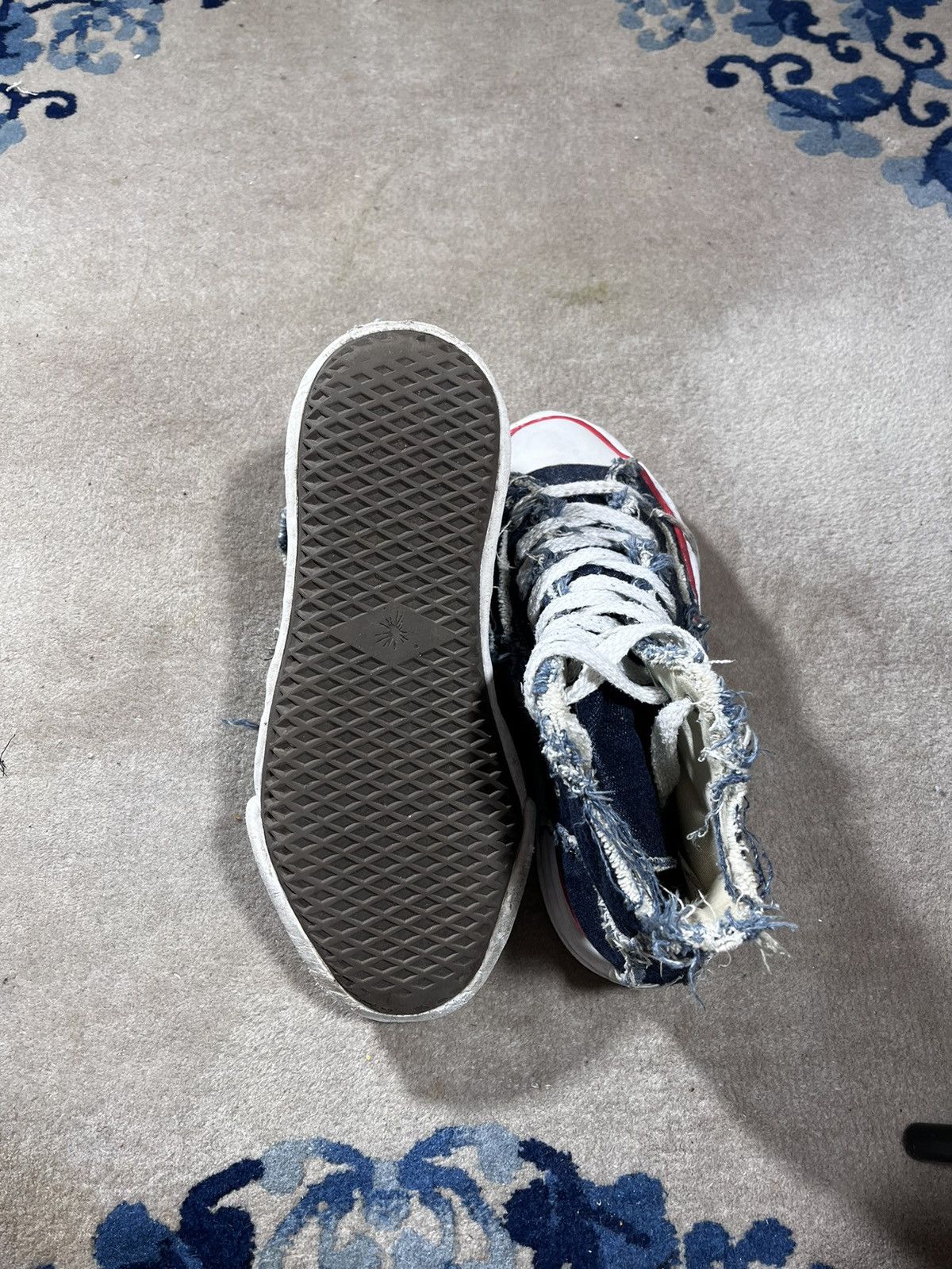 Maison MIHARA YASUHIRO × Nigel Cabourn Mihara Yasuhiro x Nigel Cabourne Hank Hi Top Denim Sneaker Size US 9.5 / EU 42-43 - 8 Thumbnail