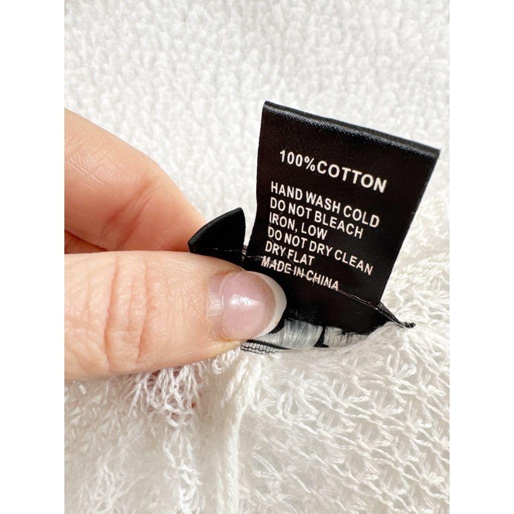 Unknown London NWOT POL Open Knit Cotton Cardigan – White Size Small Size S / US 4 / IT 40 - 6 Thumbnail