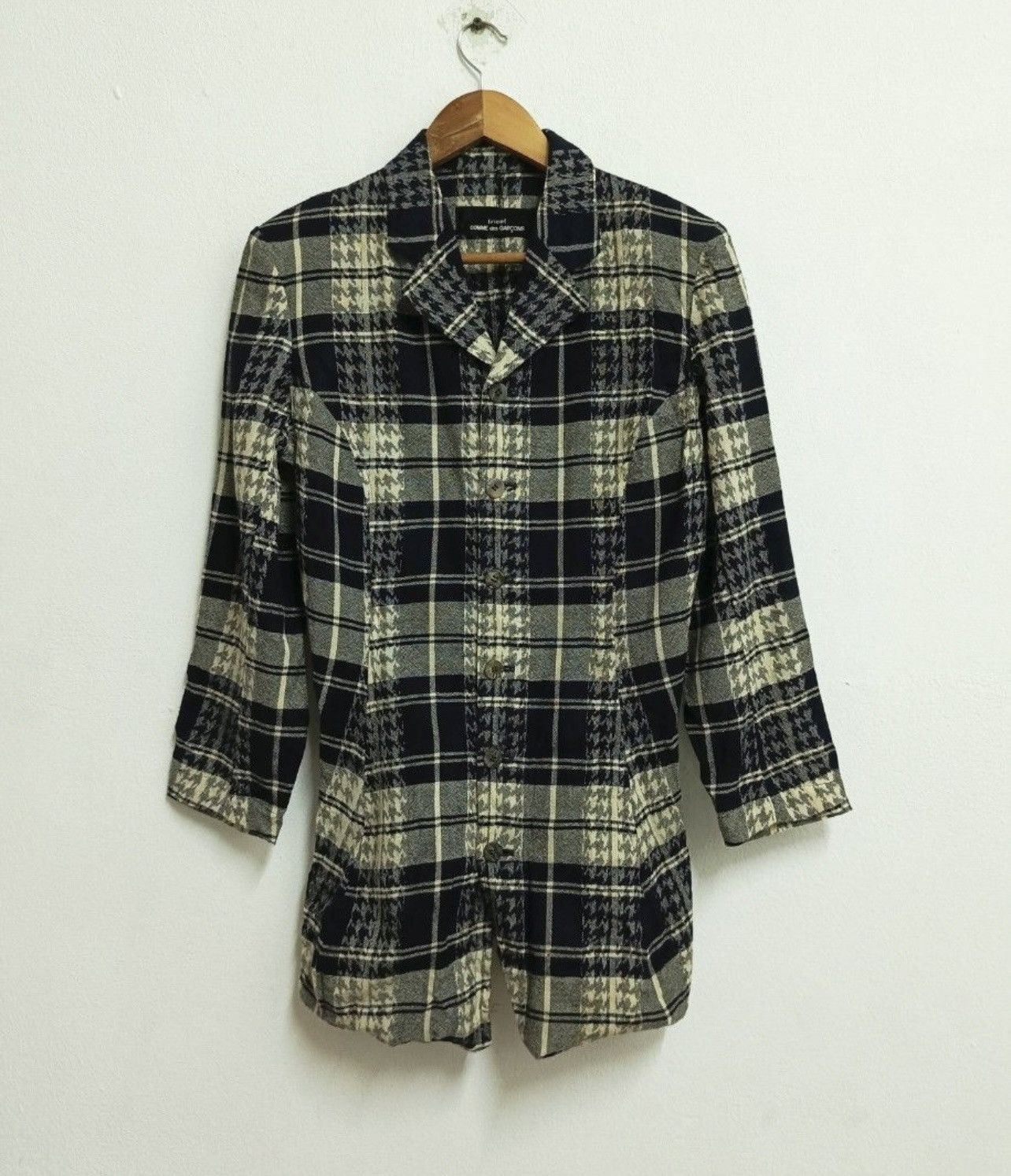 Tricot Comme des Garcons A/W 1992 COMME DES GARCONS TRICOT PLAID SHIRT BLOUSE JACKET Size S / US 4 / IT 40 - 2 Thumbnail