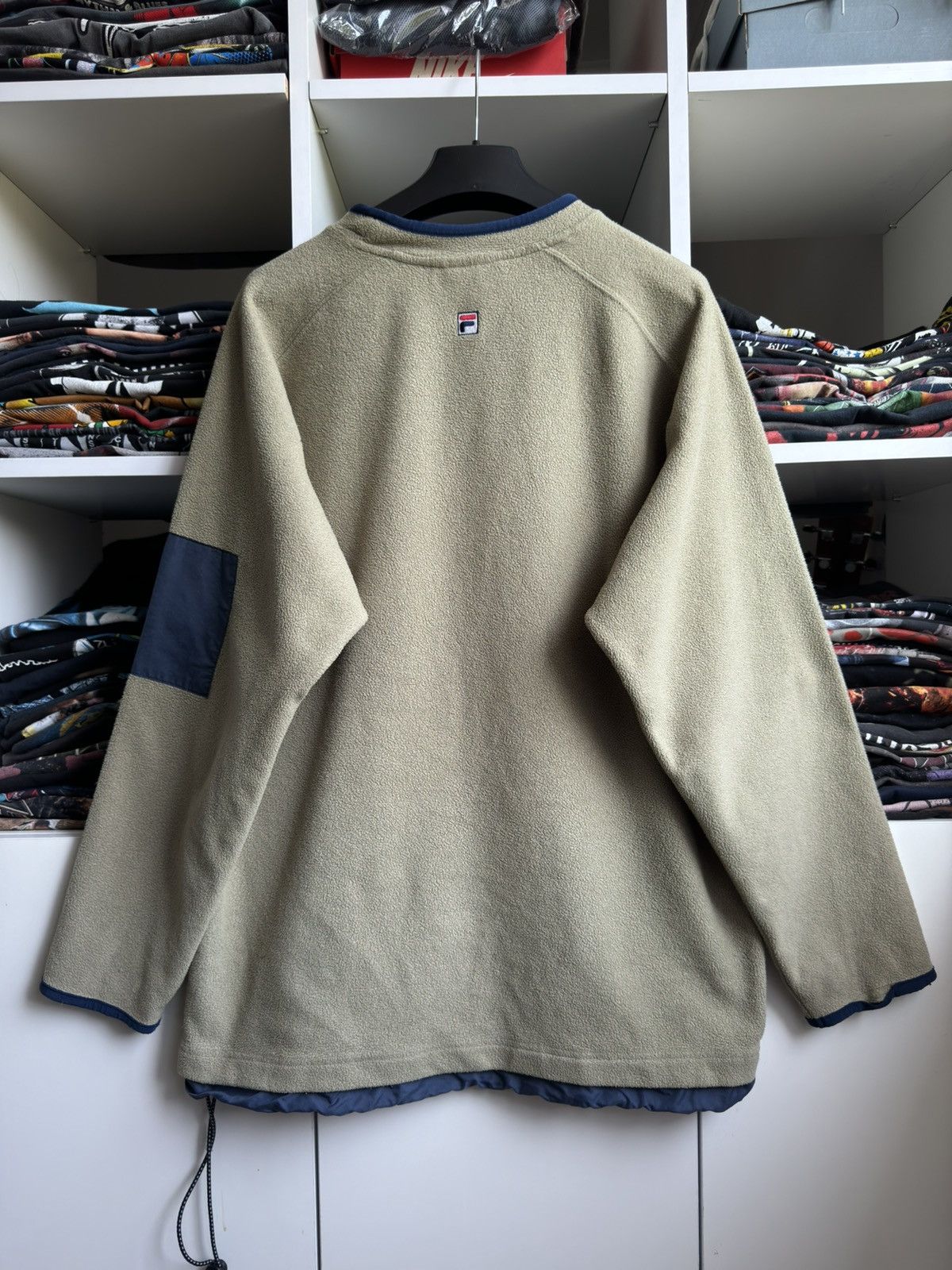 Fila × Vintage Vintage 90s FILA Fleece Nylon Logo Sweater Size US L / EU 52-54 / 3 - 8 Thumbnail