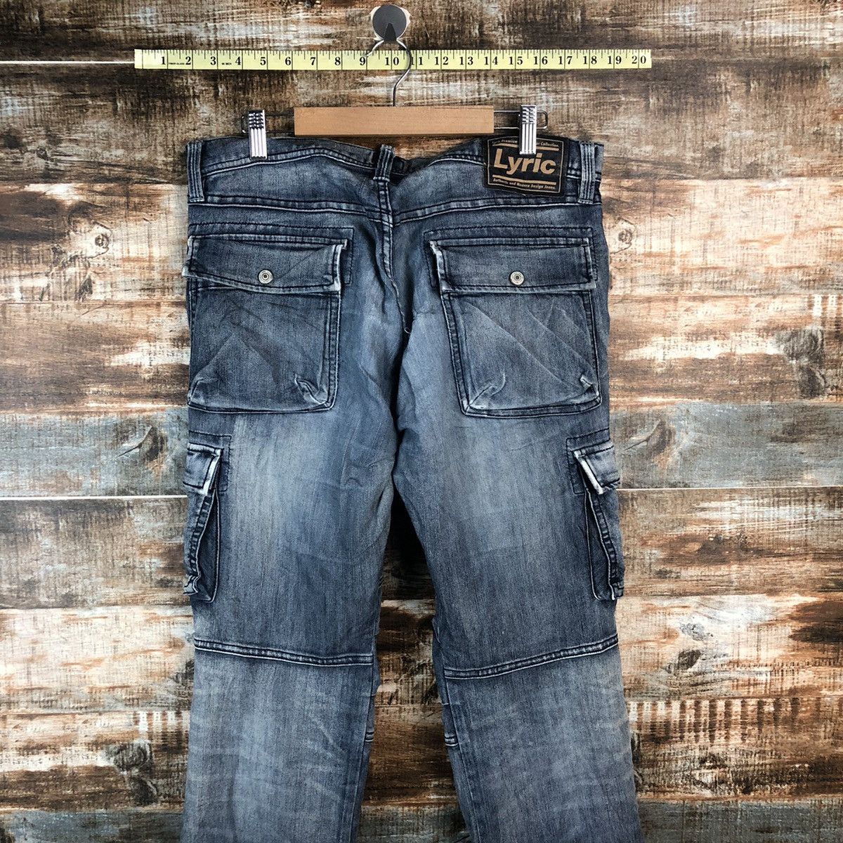 Japanese Brand DL Lyric utility Black Multipocket Denim Pants #A2070 Size US 33 - 15 Thumbnail