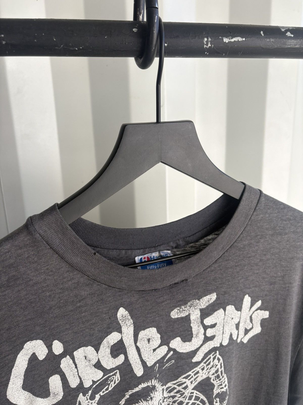 Band Tees Thrashed Circle Jerks Faded Distressed Shirt GRUNGE Band Size US XL / EU 56 / 4 - 6 Thumbnail