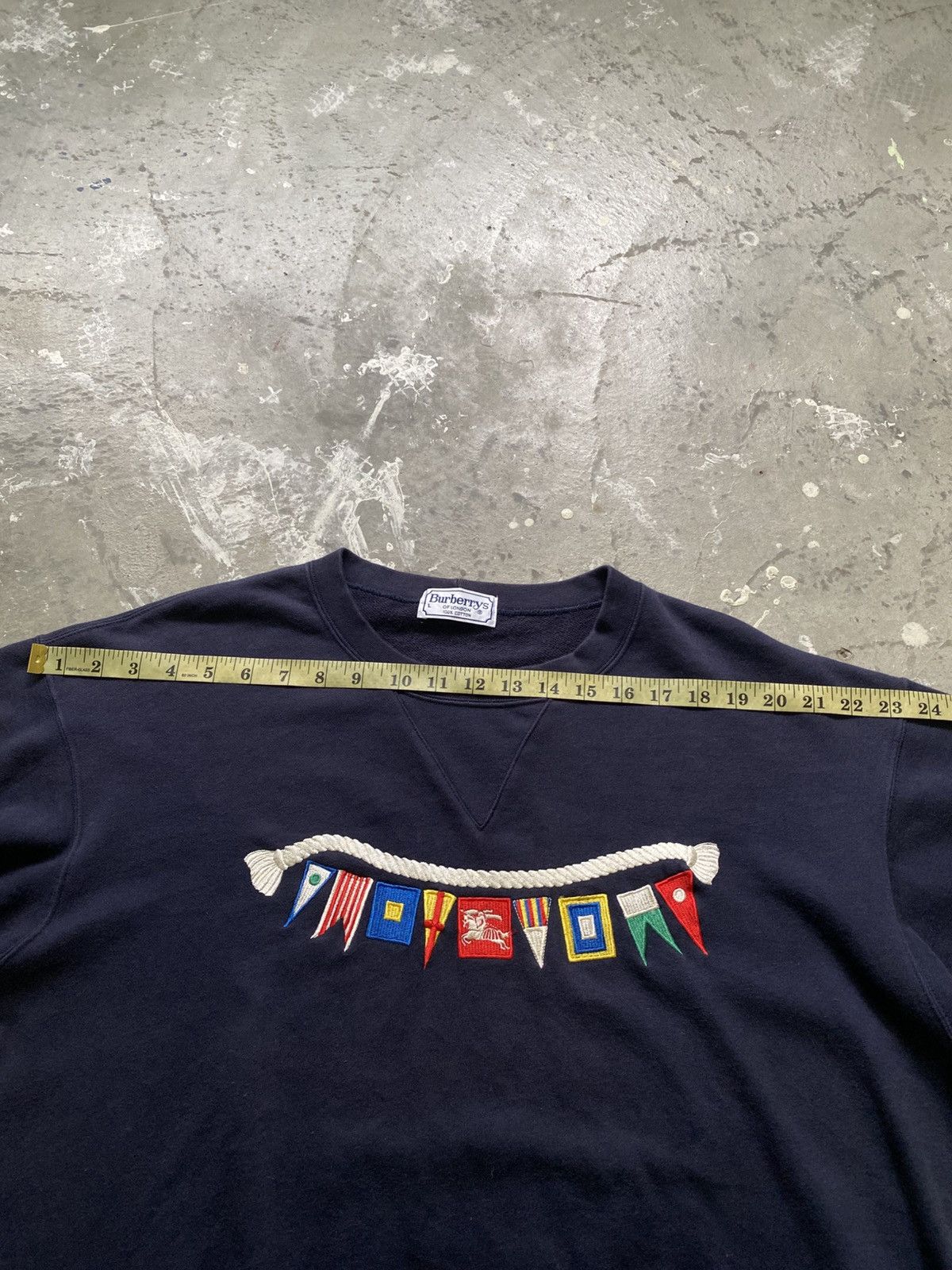 Burberry Vintage Burberrys Embroidery Rainbow Flag Pullover Size US L / EU 52-54 / 3 - 10 Thumbnail