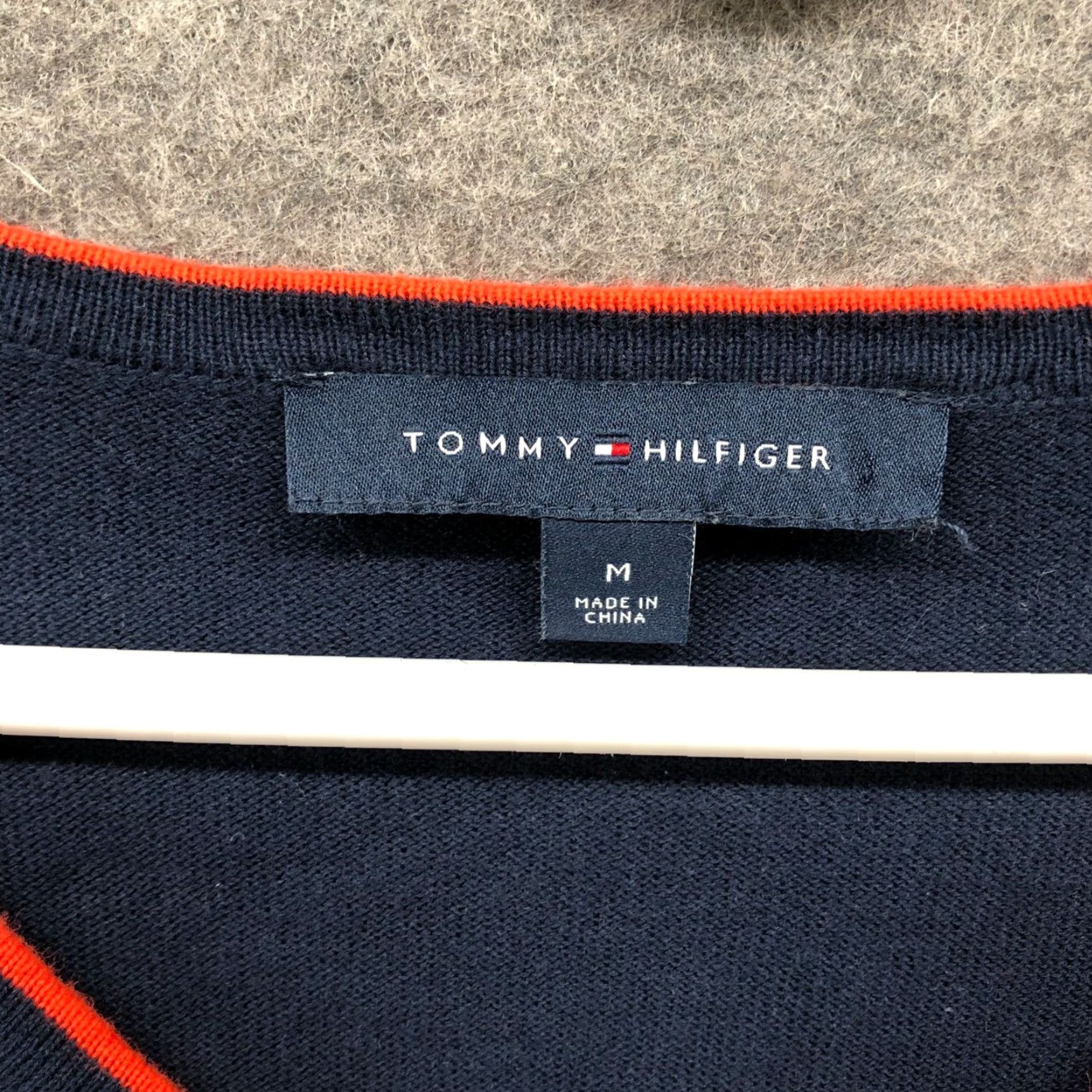 Tommy Hilfiger VINTAGE Tommy Hilfiger Sweater Pullover Womens M Blue Rainbow Stripe Casual Cotton Knit Size M / US 6-8 / IT 42-44 - 5 Thumbnail