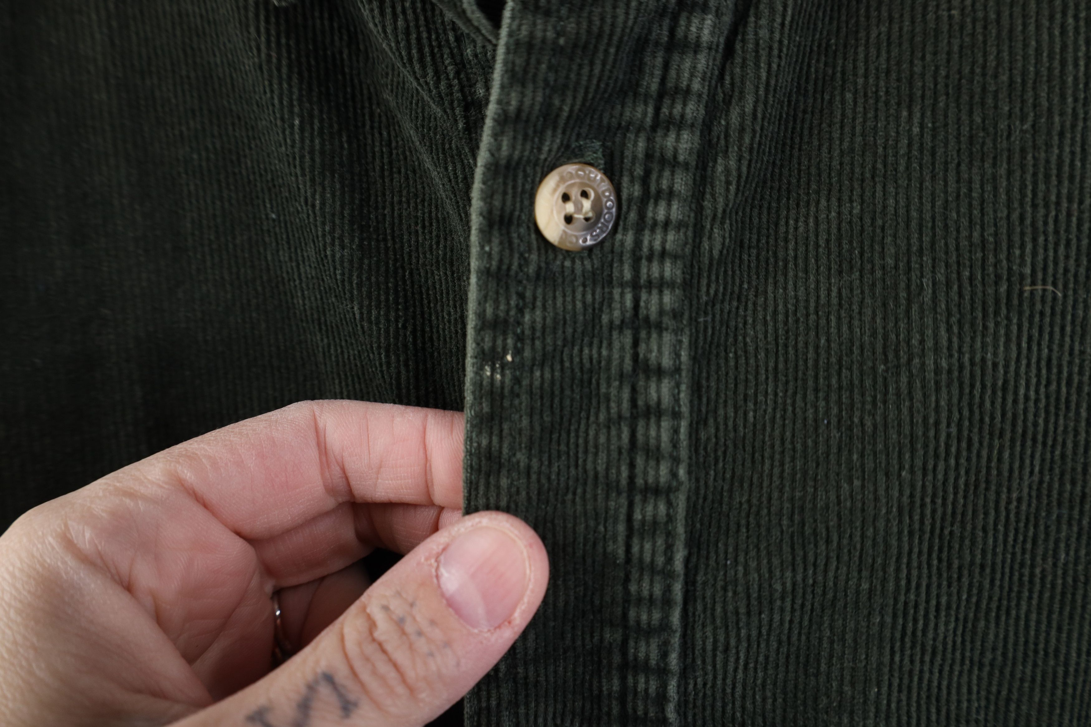 Vintage Vintage 90s Streetwear Collared Button Down Shirt Green Size US XL / EU 56 / 4 - 8 Thumbnail