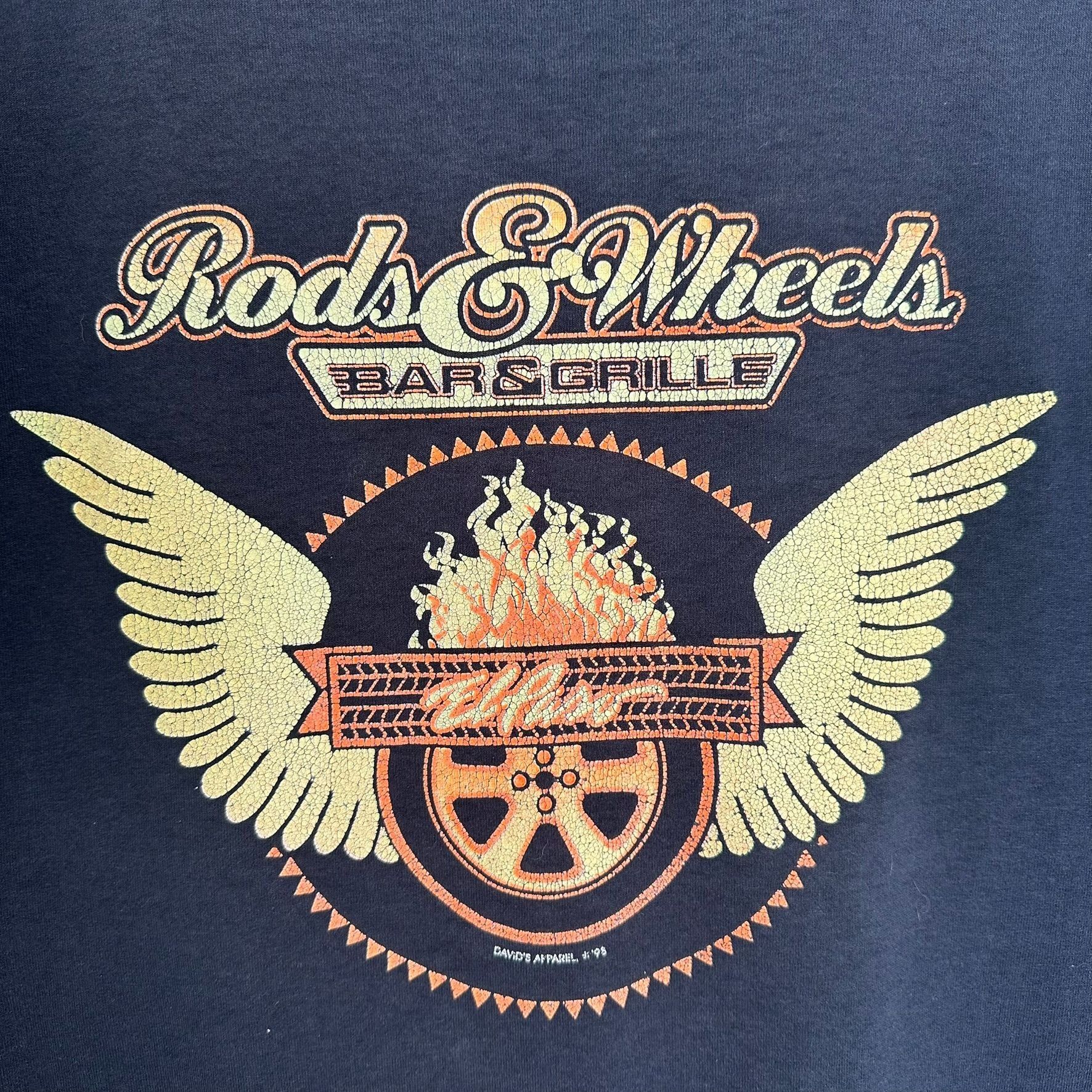 Fruit Of The Loom Vintage Y2K El Paso TX Biker Bar T-Shirt Faded Black Grunge Size US L / EU 52-54 / 3 - 2 Thumbnail