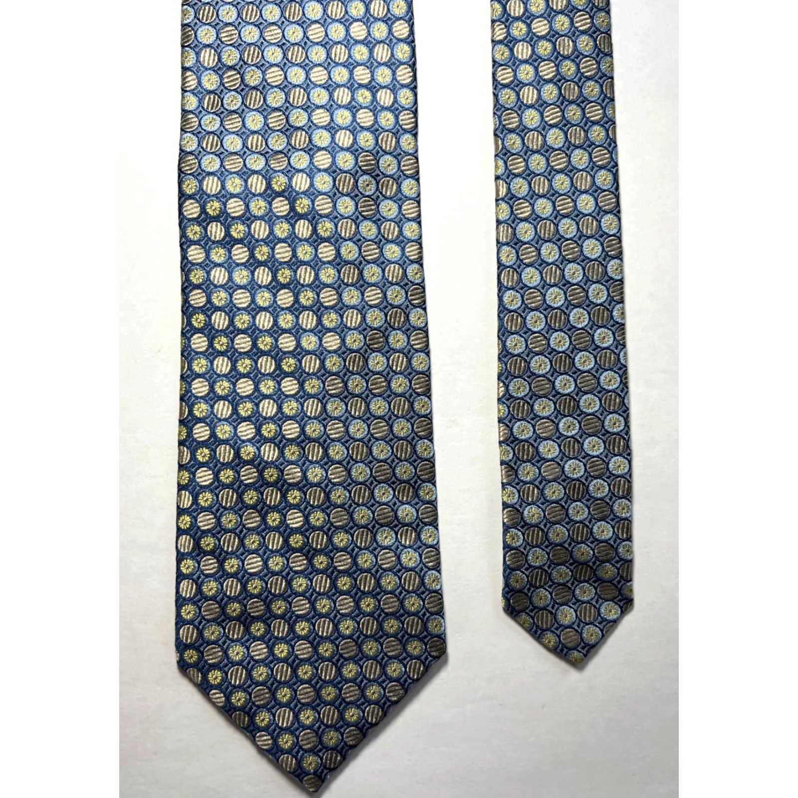 Vintage Zaharoff Signature Luxury Silk Tie Geometric Woven Made in Italy Size ONE SIZE - 5 Thumbnail