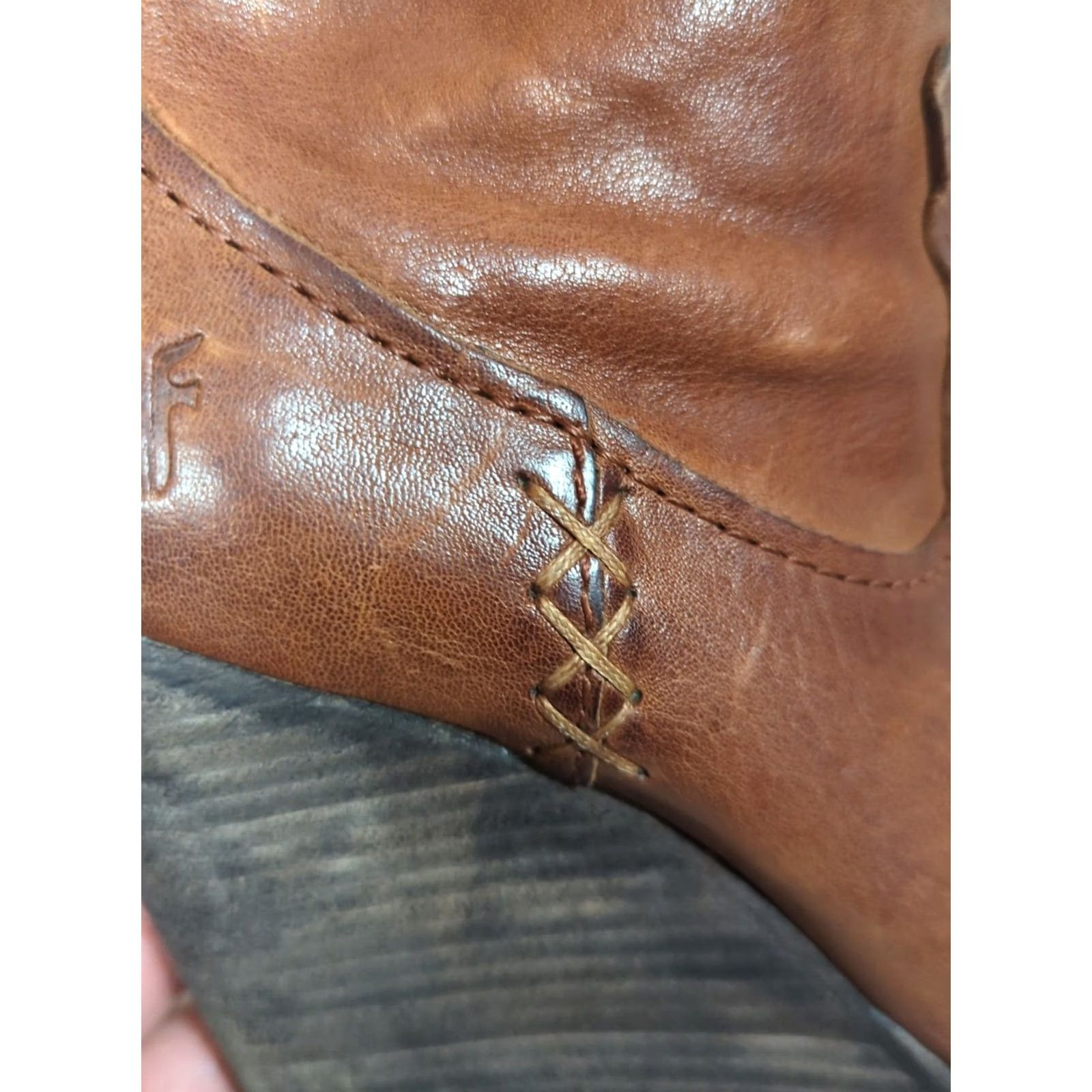 Frye Frye CeCe Boot Brown Leather Ankle Boots 6.5 Women Zip Pointed Toe Boho Chic Size US 7 / IT 37 - 2 Thumbnail