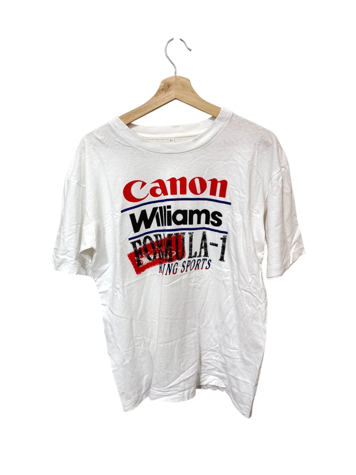 Vintage 90s F1 Williams Racing T Shirt Ayrton Senna