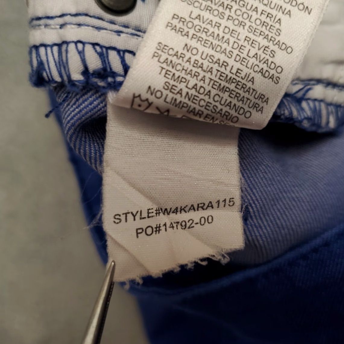 Prana VINTAGE Prana Pants Womens 2/26 Blue Stretch Twill Classic 5 Pocket Chino Outdoors Gorp Size 26" / US 2 / IT 38 - 7 Thumbnail