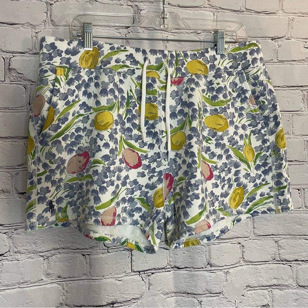 Polo Ralph Lauren NWT New Polo Ralph Lauren Blue Tulip Cotton Shorts Size XL Size 36" / US 14 / IT 50 - 1 Thumbnail