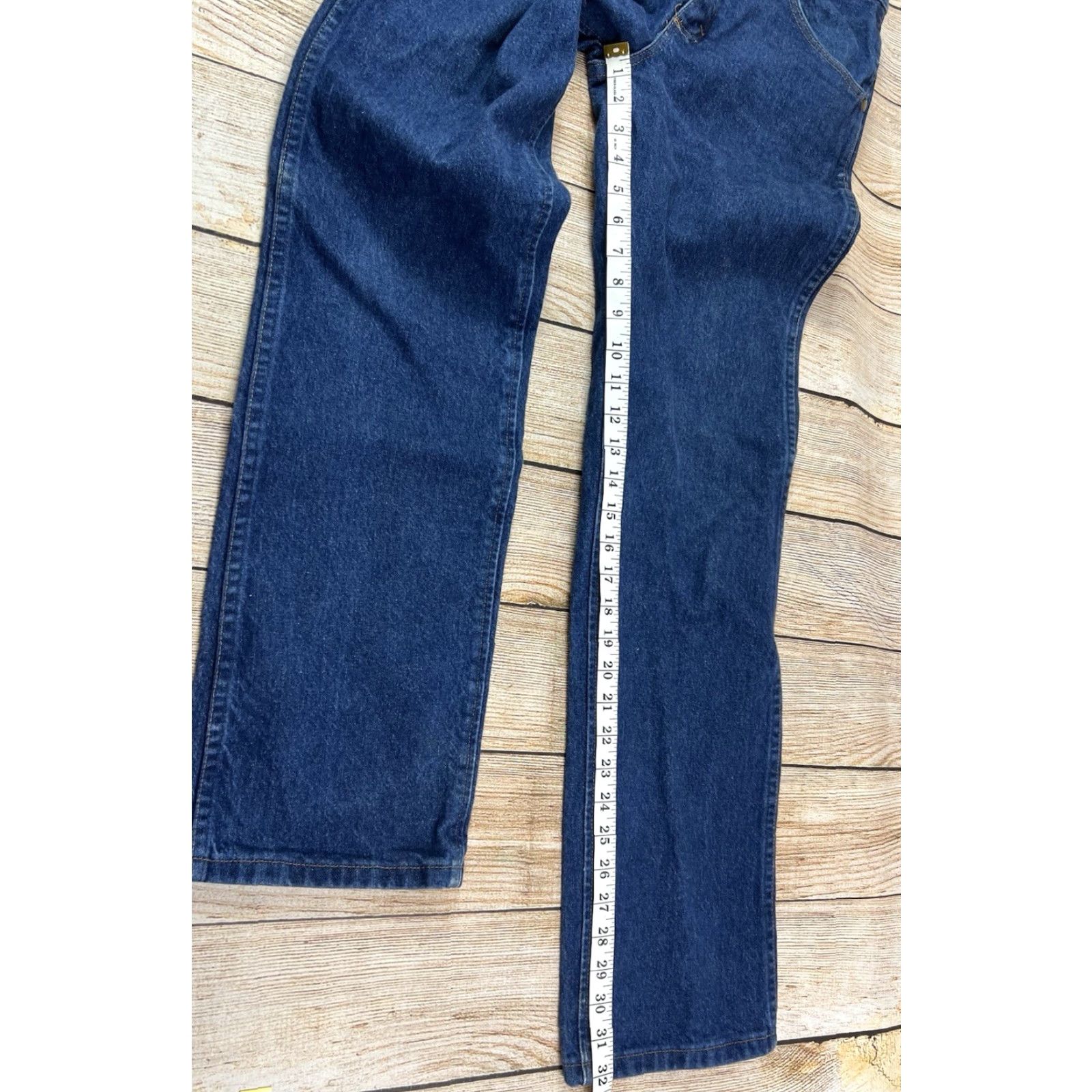 Wrangler VINTAGE Wrangler Jeans Mens Slim Denim Blue 30x32 36MWZ Western Cowboy Retro 5-Pocket Size US 30 / EU 46 - 6 Thumbnail