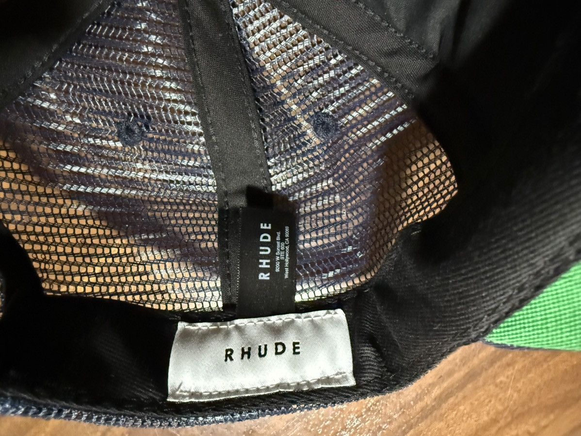 Rhude Rhude Special-Blend Trucker Cap SnapBack Hat Navy Off-white Size ONE SIZE - 9 Thumbnail