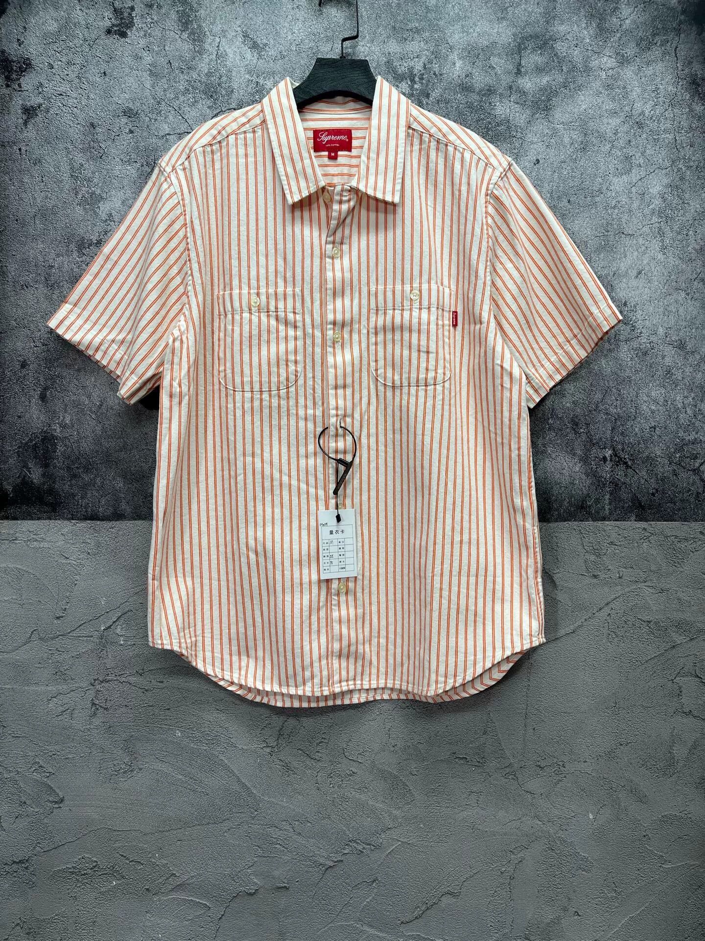 Supreme Supreme 17SS Stripe Denim Shirt Size US M / EU 48-50 / 2 - 1 Thumbnail