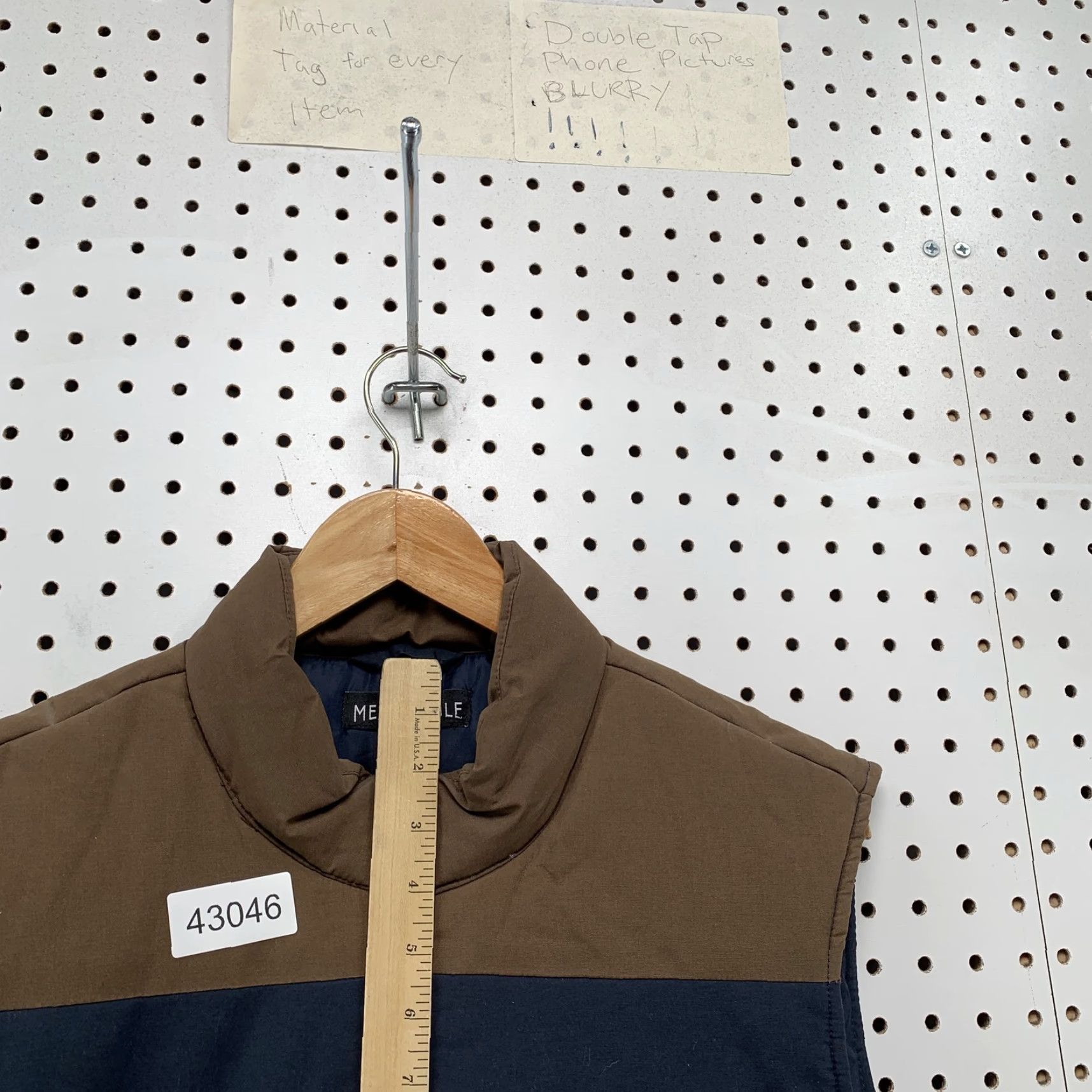 J.Crew JCrew Mercantile Puffer Vest Mens Medium M Brown Blue Sleeveless Zip Up Size US M / EU 48-50 / 2 - 4 Thumbnail
