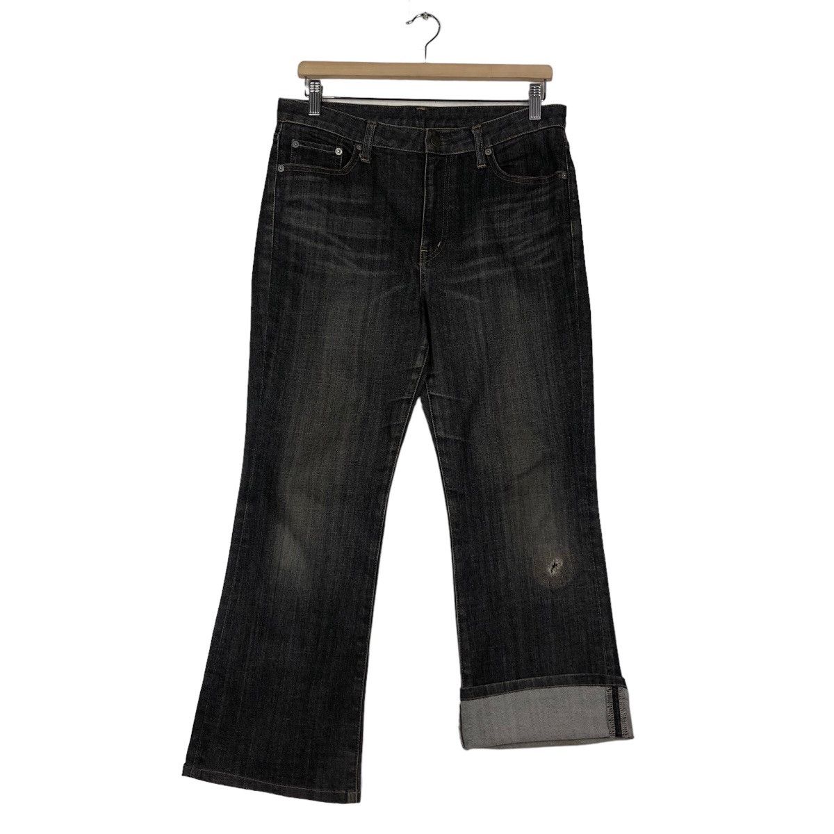 Japanese Brand 🔥VINTAGE DENIM JEANS RICH BLACK UNIQLO JAPAN ISSEY MIYAKE Size US 32 / EU 48 - 13 Thumbnail