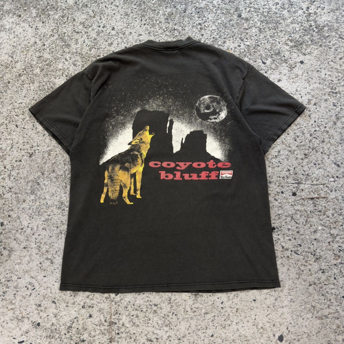 Vintage 90s Marlboro Coyote Bluff Shirt Thrashed Faded ERD Grunge Size US XL / EU 56 / 4 - 8 Thumbnail