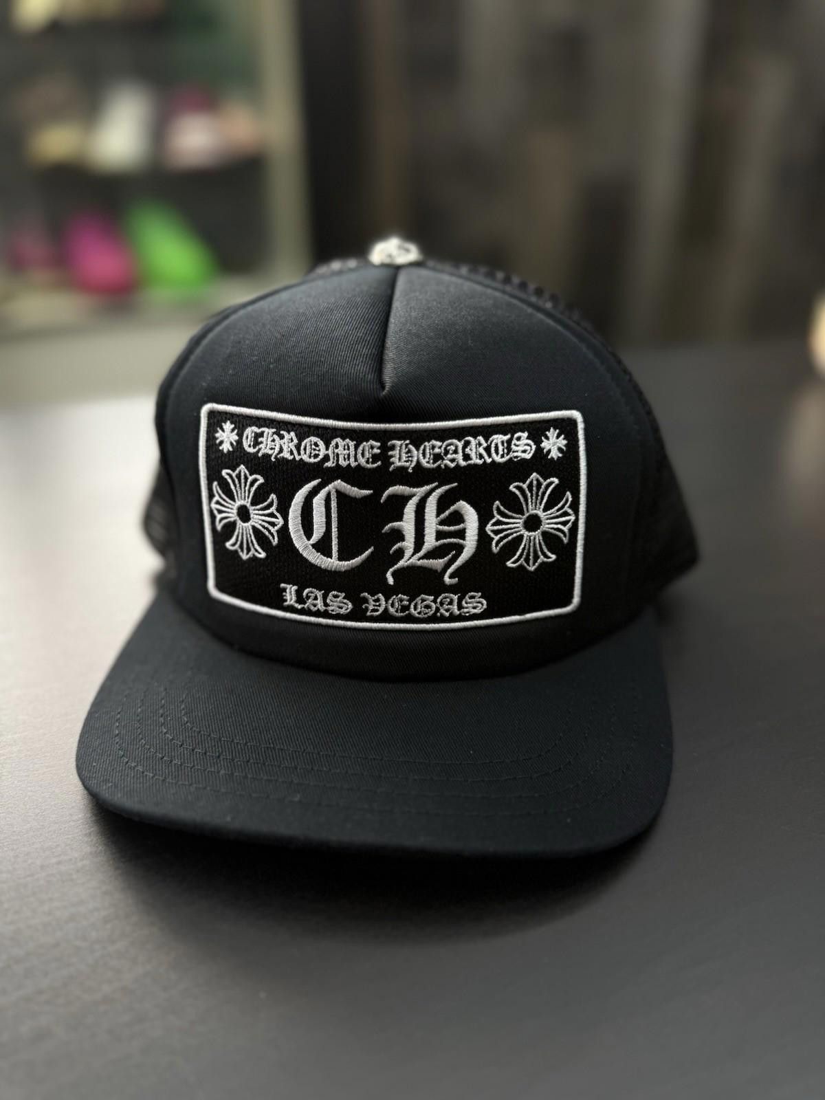 Chrome Hearts Chrome Hearts Black Patch Trucker Las Vegas Black Hat Size ONE SIZE - 2 Thumbnail