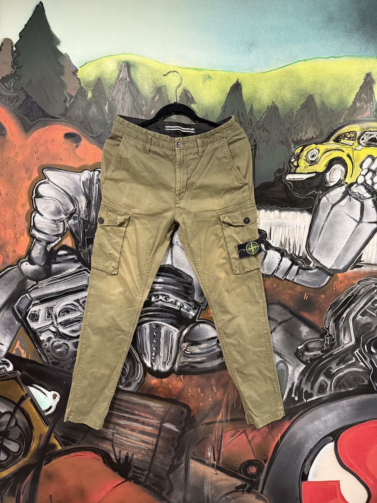 Stone island olive cargo pants