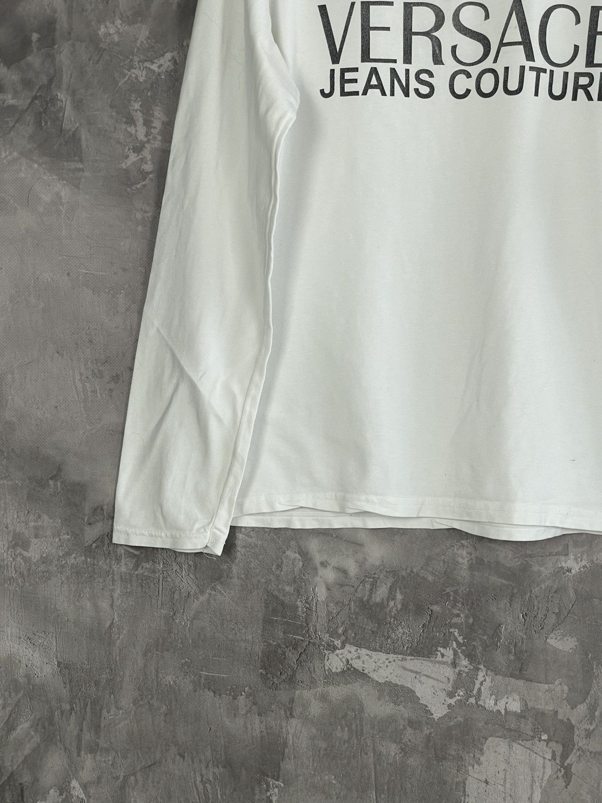 Versace × Vintage Vintage Versace Jeans Couture Glamour Big Logo Long Sleeve Size US M / EU 48-50 / 2 - 5 Thumbnail