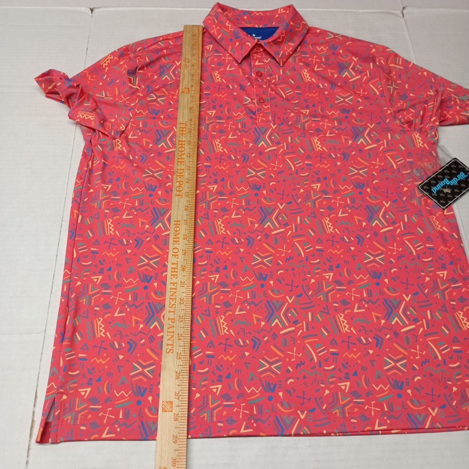 Other Birdie Bound Golf Polo Shirt Men's L Coral Comfort Stretch Size US L / EU 52-54 / 3 - 6 Thumbnail