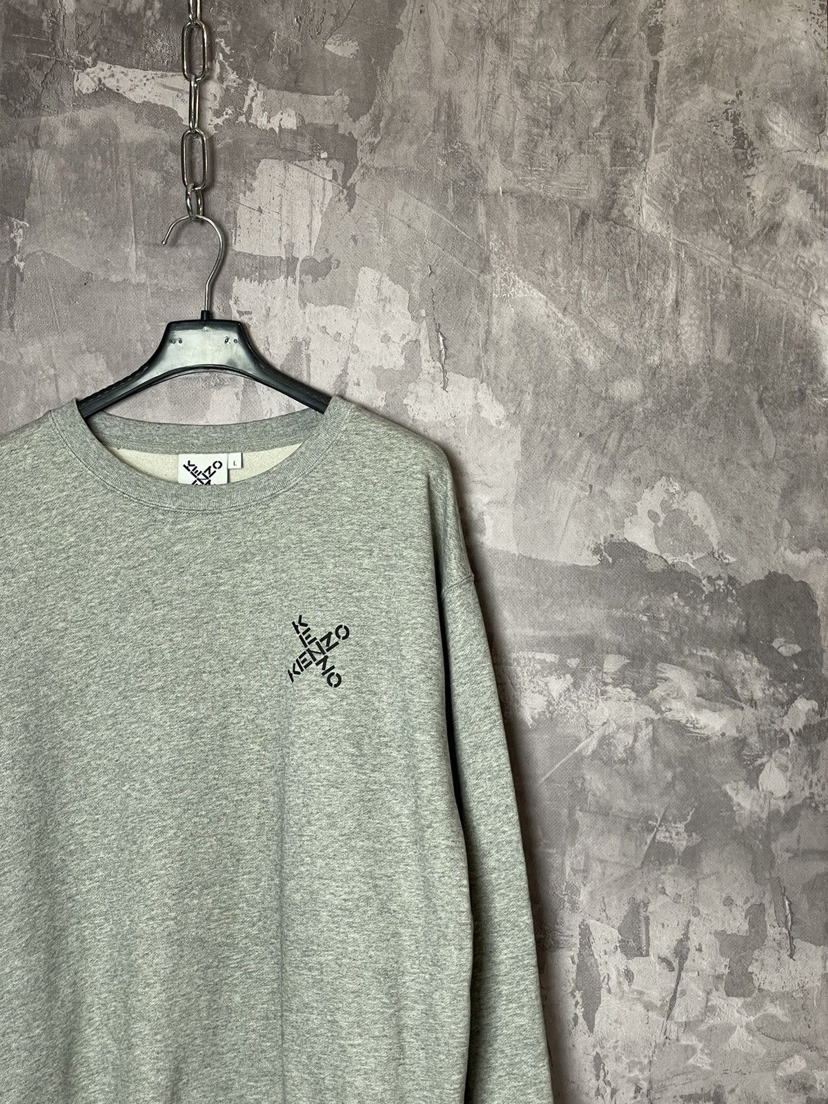 Hypebeast × Kenzo KENZO Sport 'Triple X' Gray sweatshirt Size US L / EU 52-54 / 3 - 3 Thumbnail