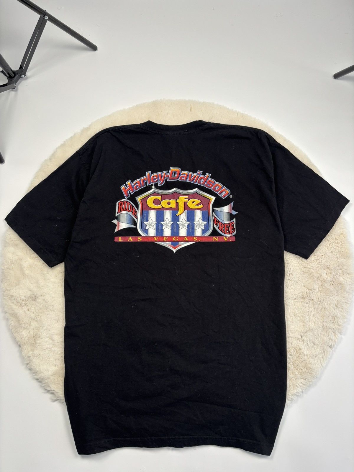 Harley Davidson × Vintage Vintage 2000 Harley Davidson Cafe Las Vegas Tee T-Shirt USA Size US XXL / EU 58 / 5 - 8 Thumbnail