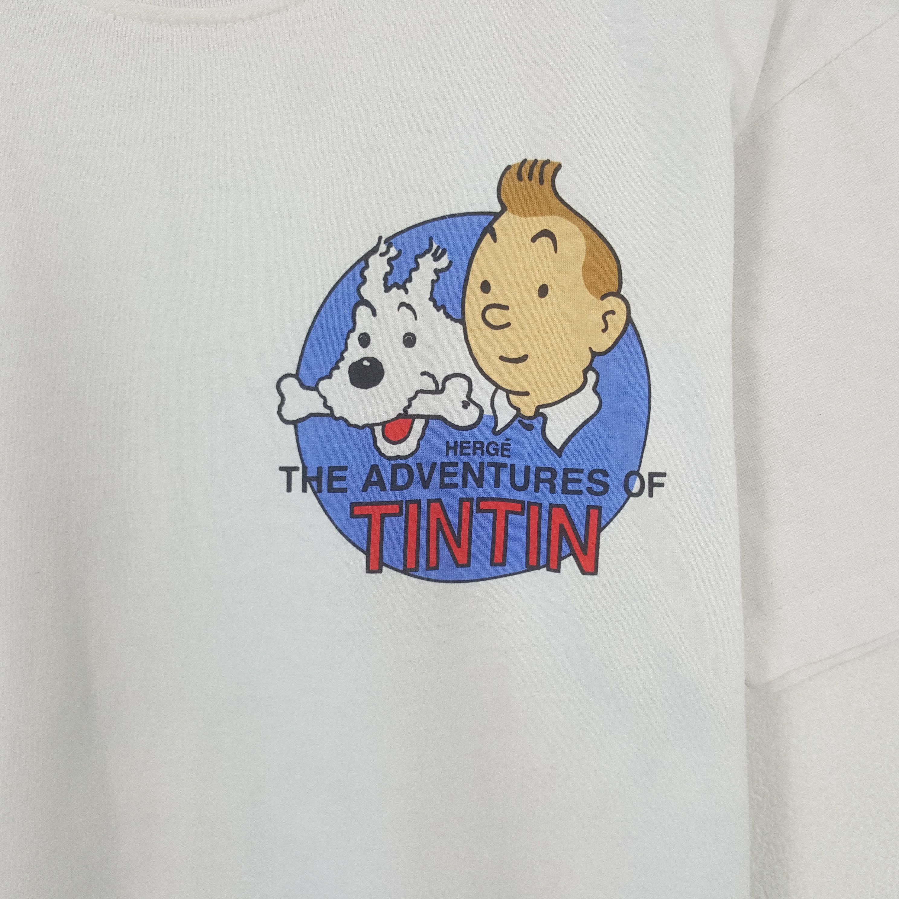 Vintage Vintage The Herge Adventures Of Tintin Tshirt Size US M / EU 48-50 / 2 - 3 Thumbnail