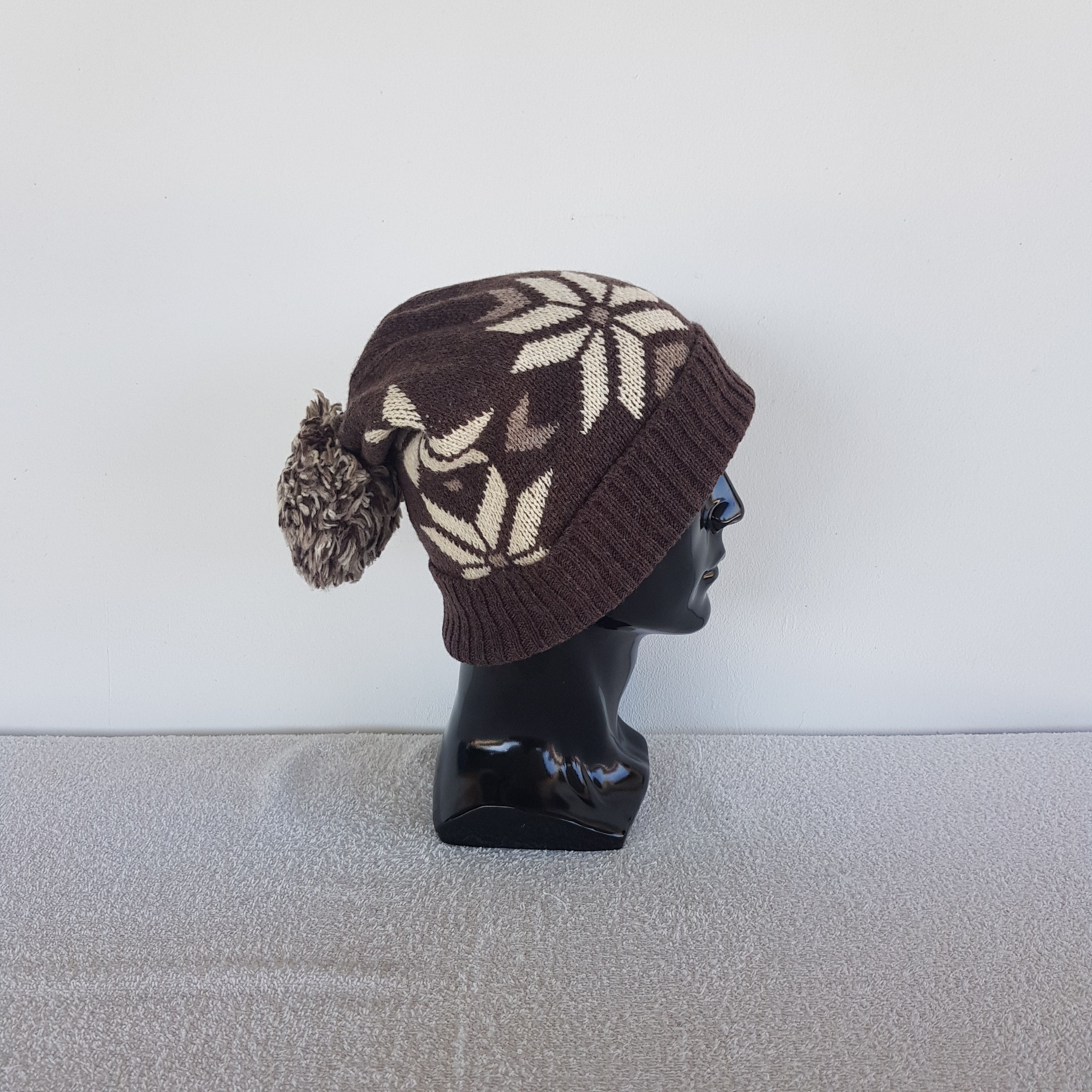 Puma Vintage Puma Beanie Pom Pom Knit Snow Caps Hats. Size ONE SIZE - 3 Thumbnail