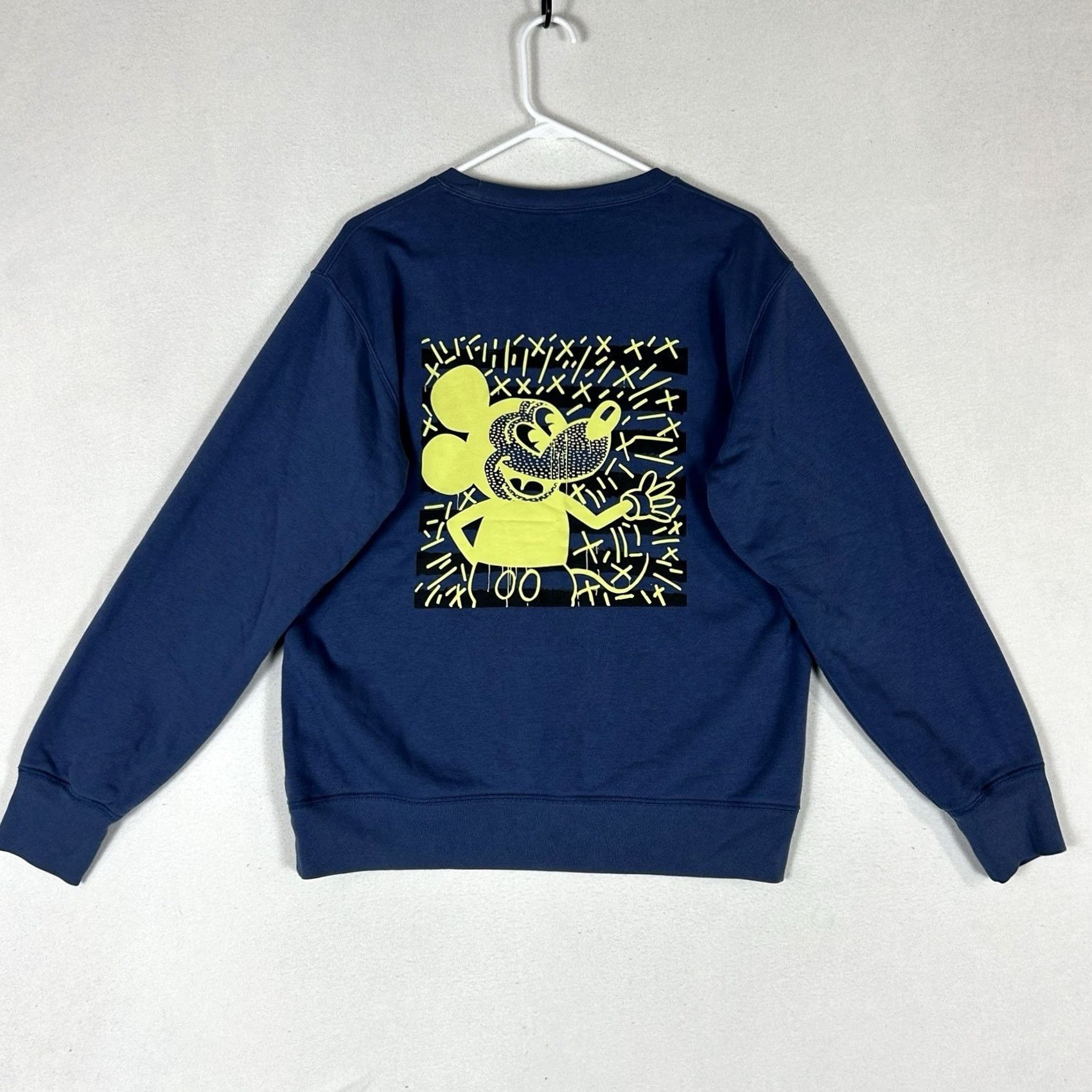 Disney Disney Uniqlo Sweatshirt Mens M Blue Mickey Mouse Pullover Sweater Pullover Size US M / EU 48-50 / 2 - 6 Thumbnail
