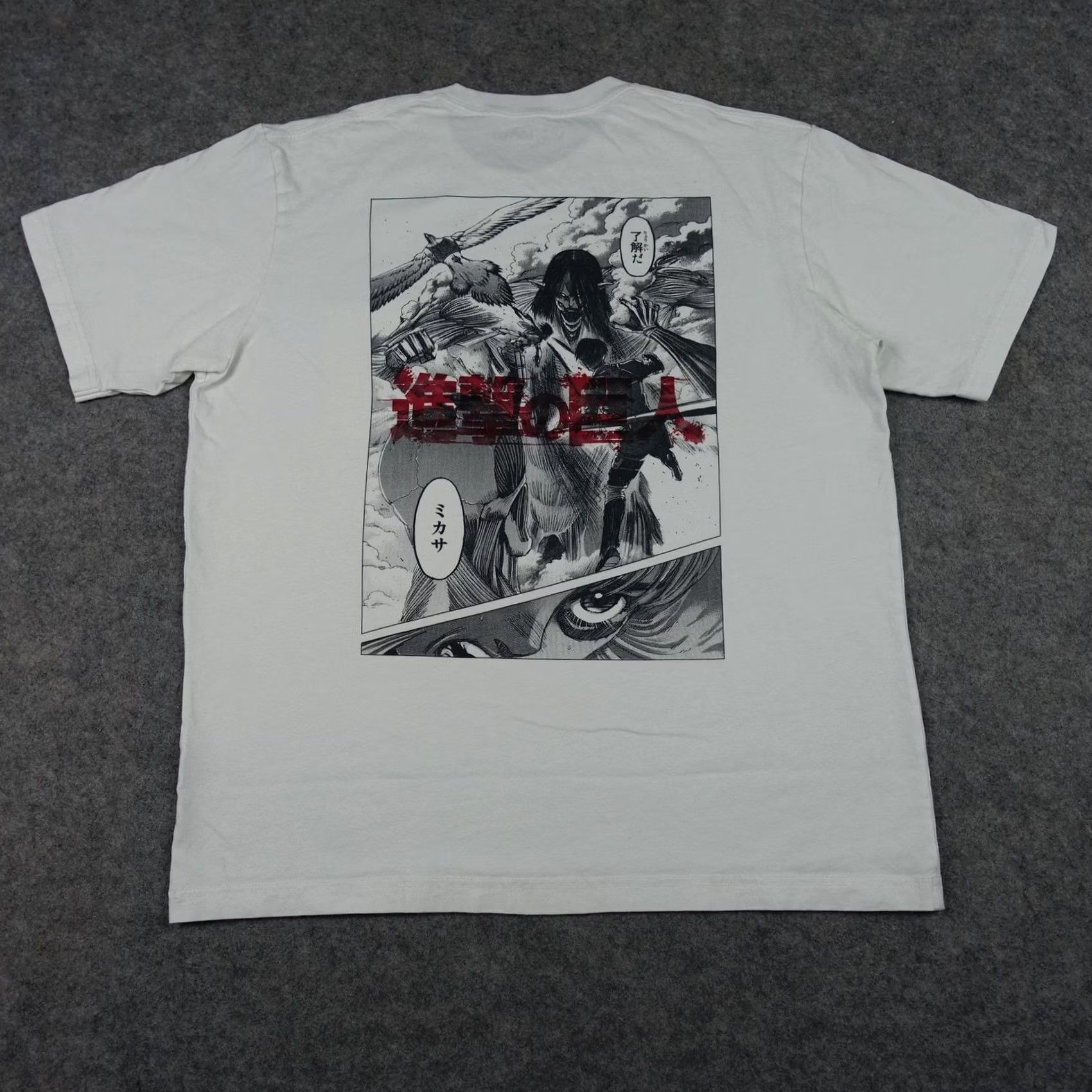 Uniqlo Uniqlo Attack On Titan Shirt Mens XL White Mikasa Graphic Tee Anime Manga Short Sleeve Crew Neck Size US XL / EU 56 / 4 - 7 Thumbnail