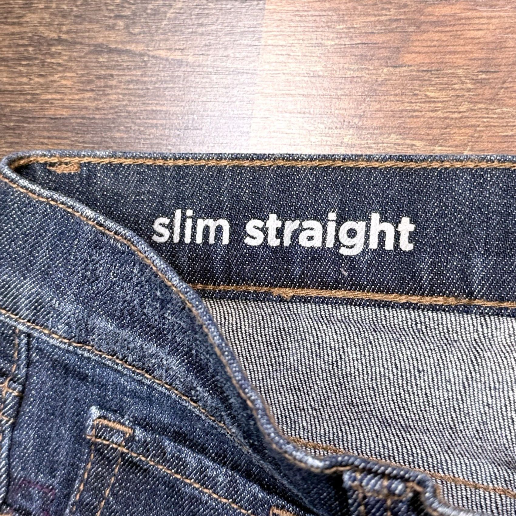 Vintage JCP Slim Straight Jeans Womens 28 6 Petite Low Rise Stretch New Denim Blue 5-Pocket Logo Jeans Mens Womens Size 28" / US 6 / IT 42 - 5 Thumbnail