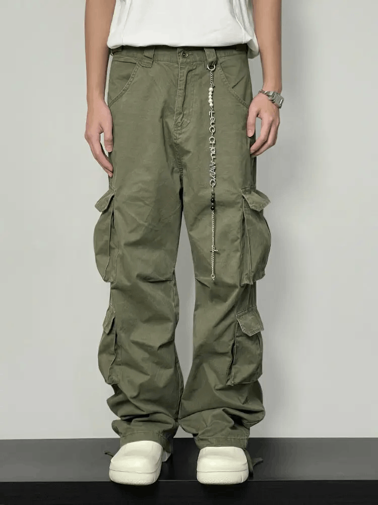 Designer × Japanese Brand × Vintage double knee faded military outdoor cargo pants Size US 30 / EU 46 - 2 Thumbnail