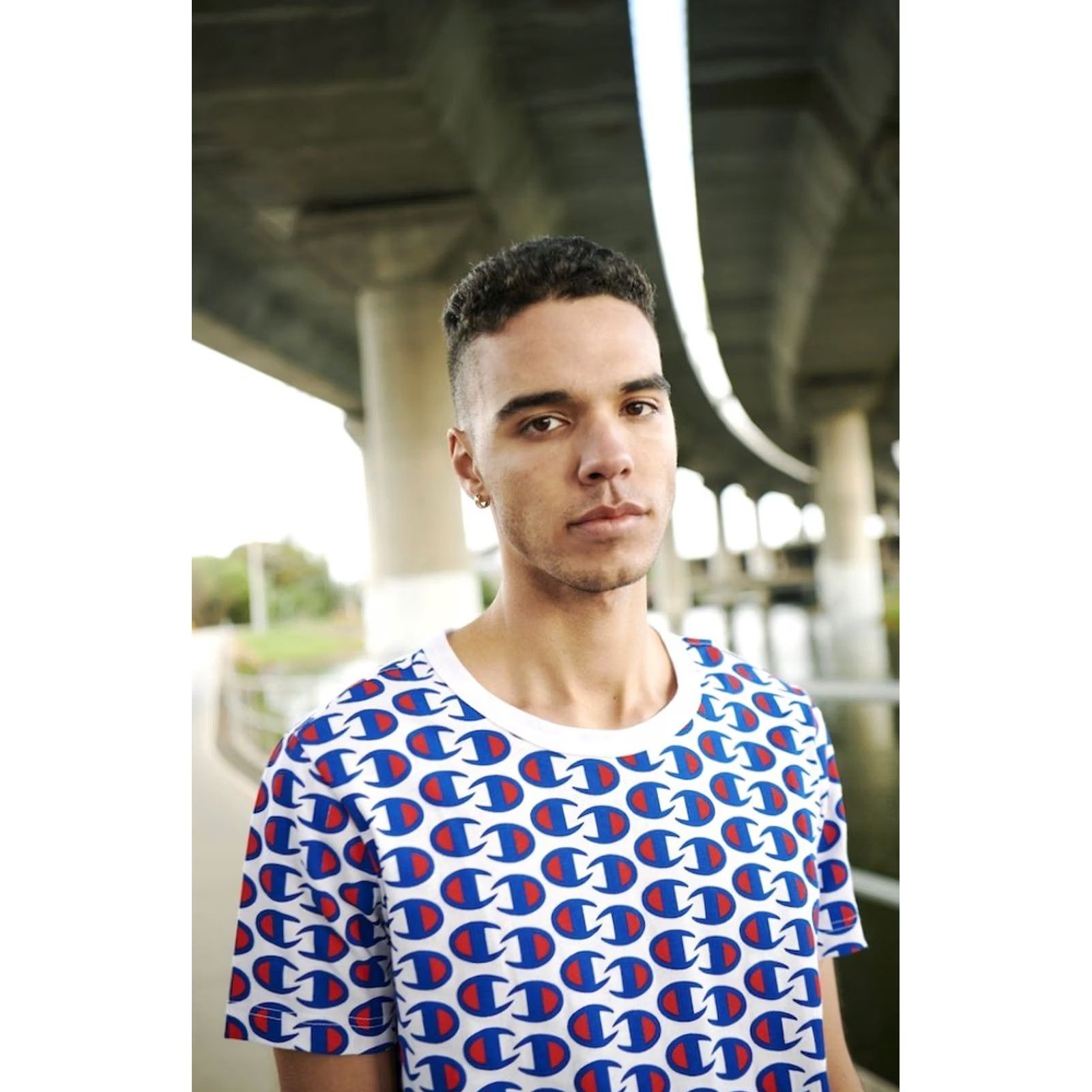 Champion Champion Monogram Original Men Short Sleeve Shirt T-Shirt Jersey Size S White Blue Red Jersey Cotton Men Shirts Size US S / EU 44-46 / 1 - 8 Thumbnail