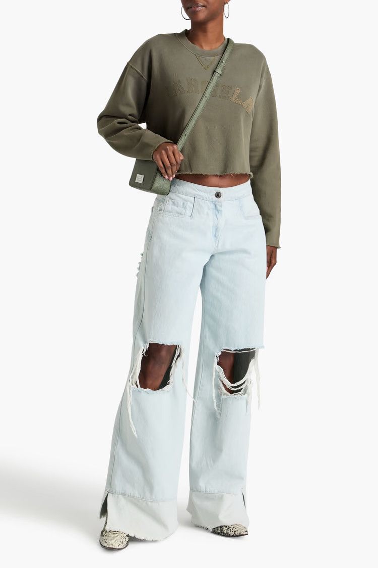 Maison Margiela o1y0625 Sweatshirt in Military Green Size S / US 4 / IT 40 - 2 Thumbnail