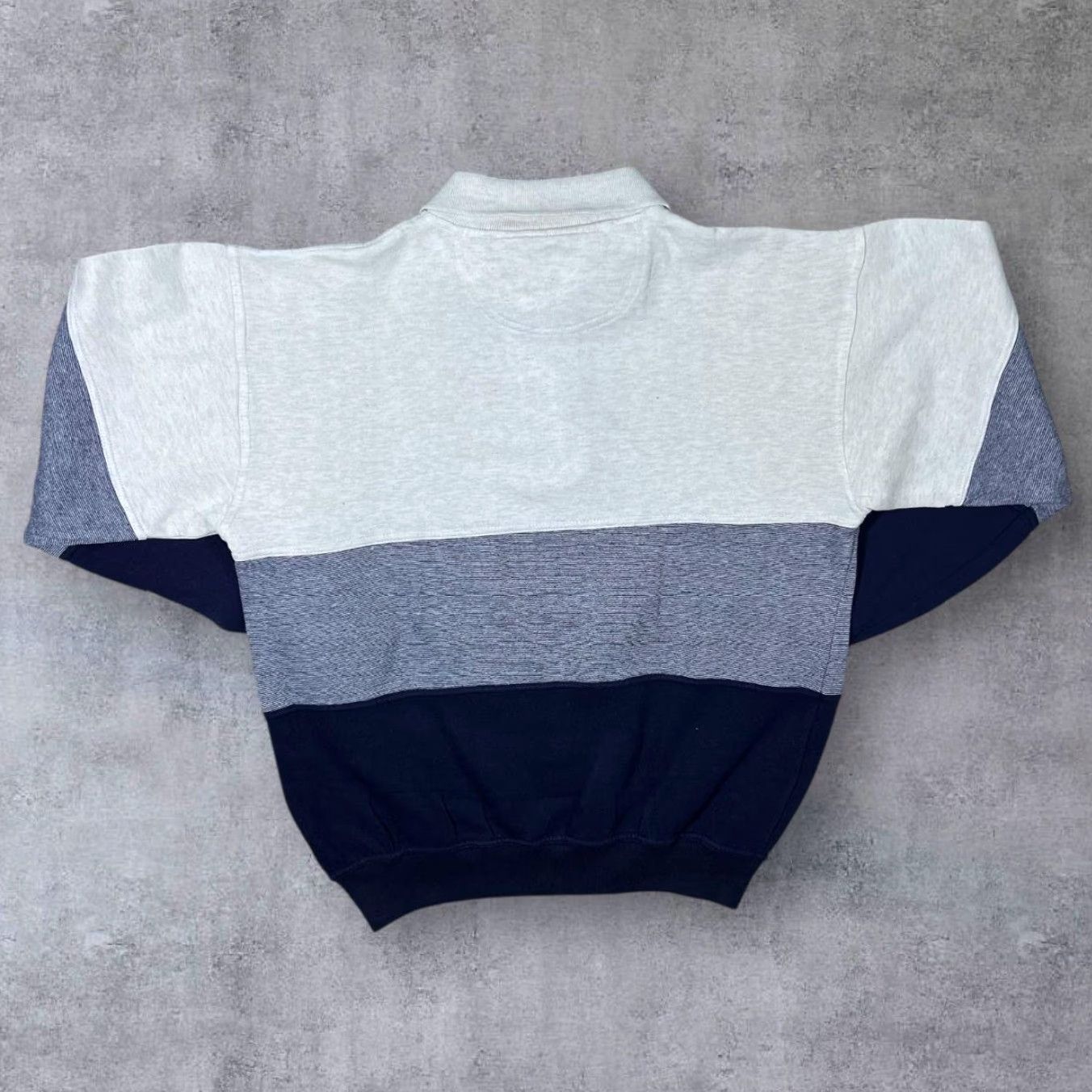 Vintage VINTAGE AZ Sport Sweatshirt Colour Block Collared Pullover 90s Medium Mens Size US M / EU 48-50 / 2 - 2 Thumbnail