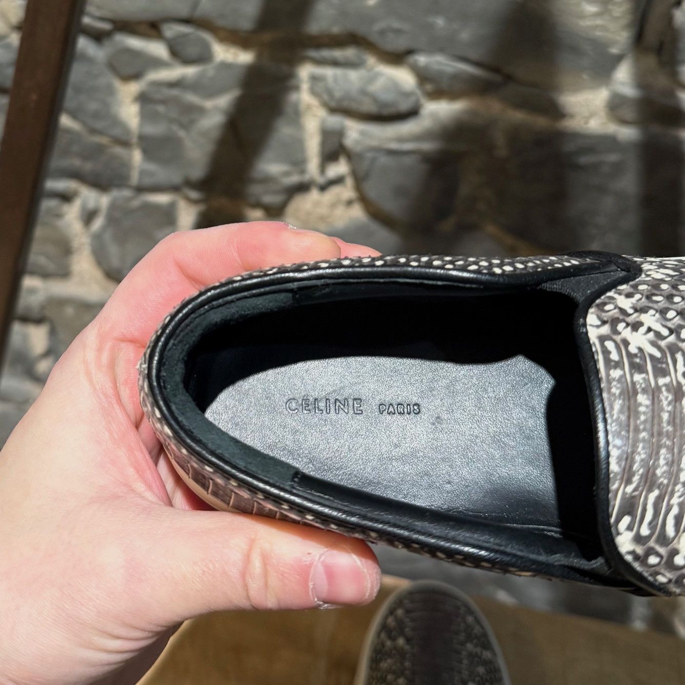 Celine Céline Python Skin Skate Slip-on Sneakers Size US 5 / IT 35 - 9 Thumbnail