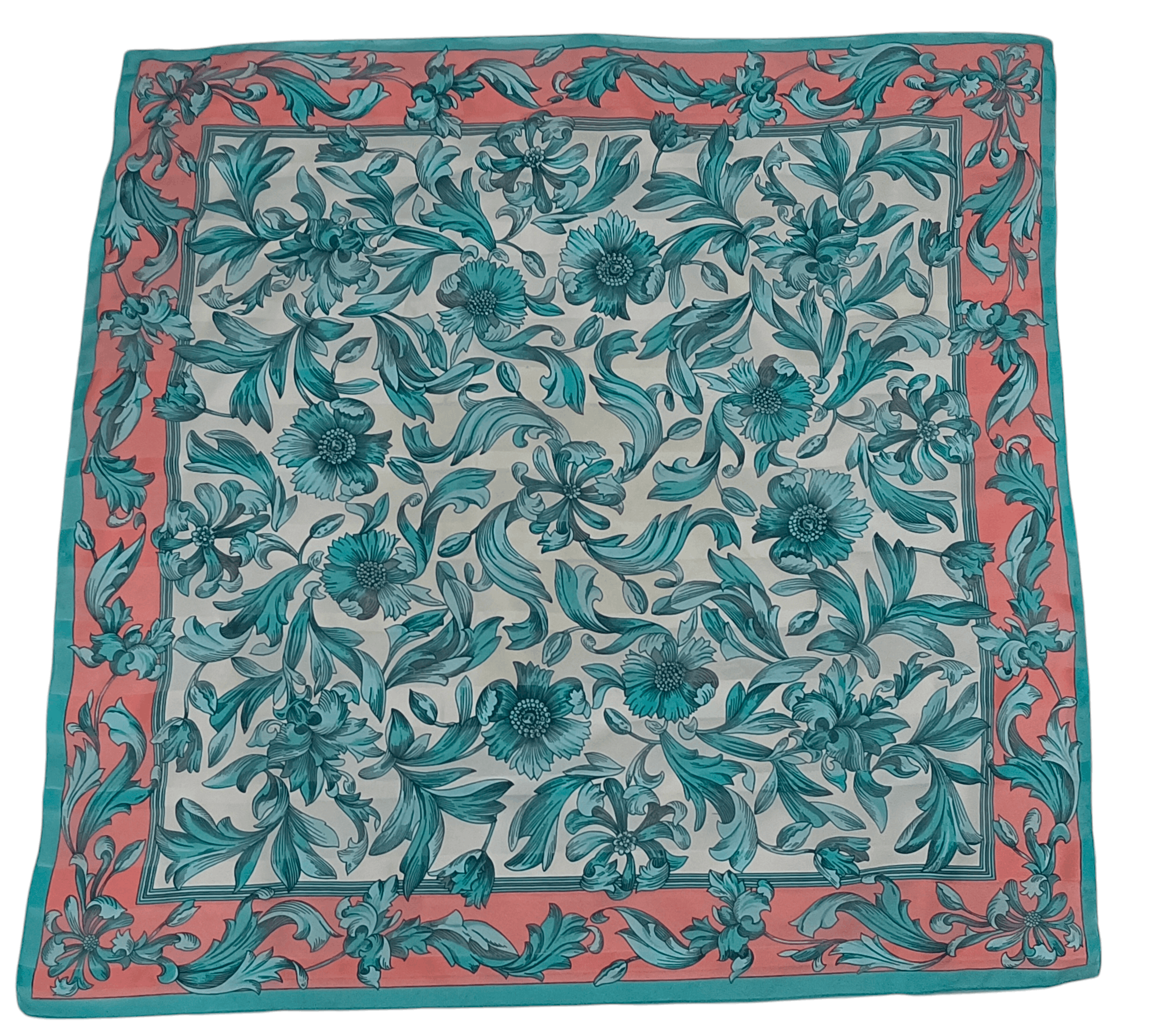 Vintage Foulard Floral Scarf-A hidden treasure of Italy Size ONE SIZE - 1 Thumbnail