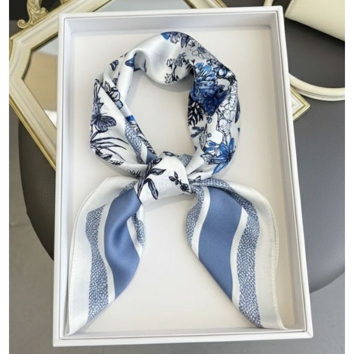 Other ⭐Soft Luxurious Elegant Women Square Silky Scarf Butterflies Size ONE SIZE - 2 Thumbnail