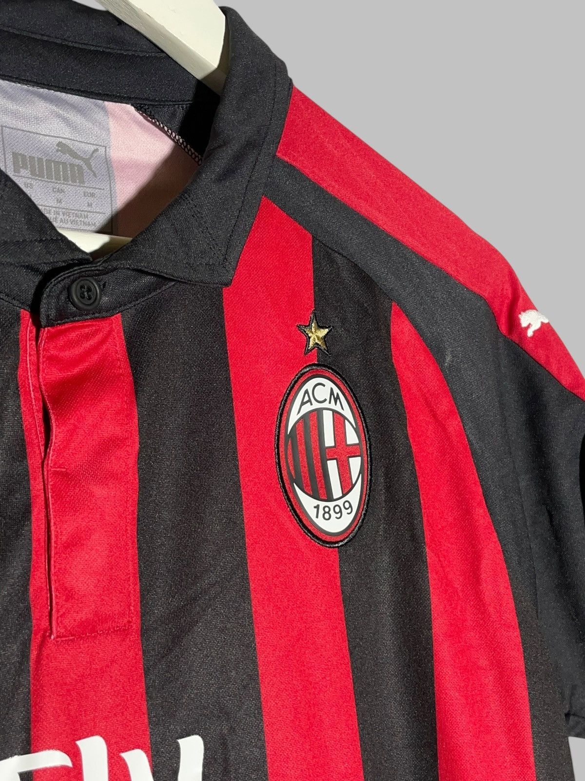 Puma Ac Milan Puma 2018/19 Home Football Shirt Soccer Jersey Size US M / EU 48-50 / 2 - 5 Thumbnail