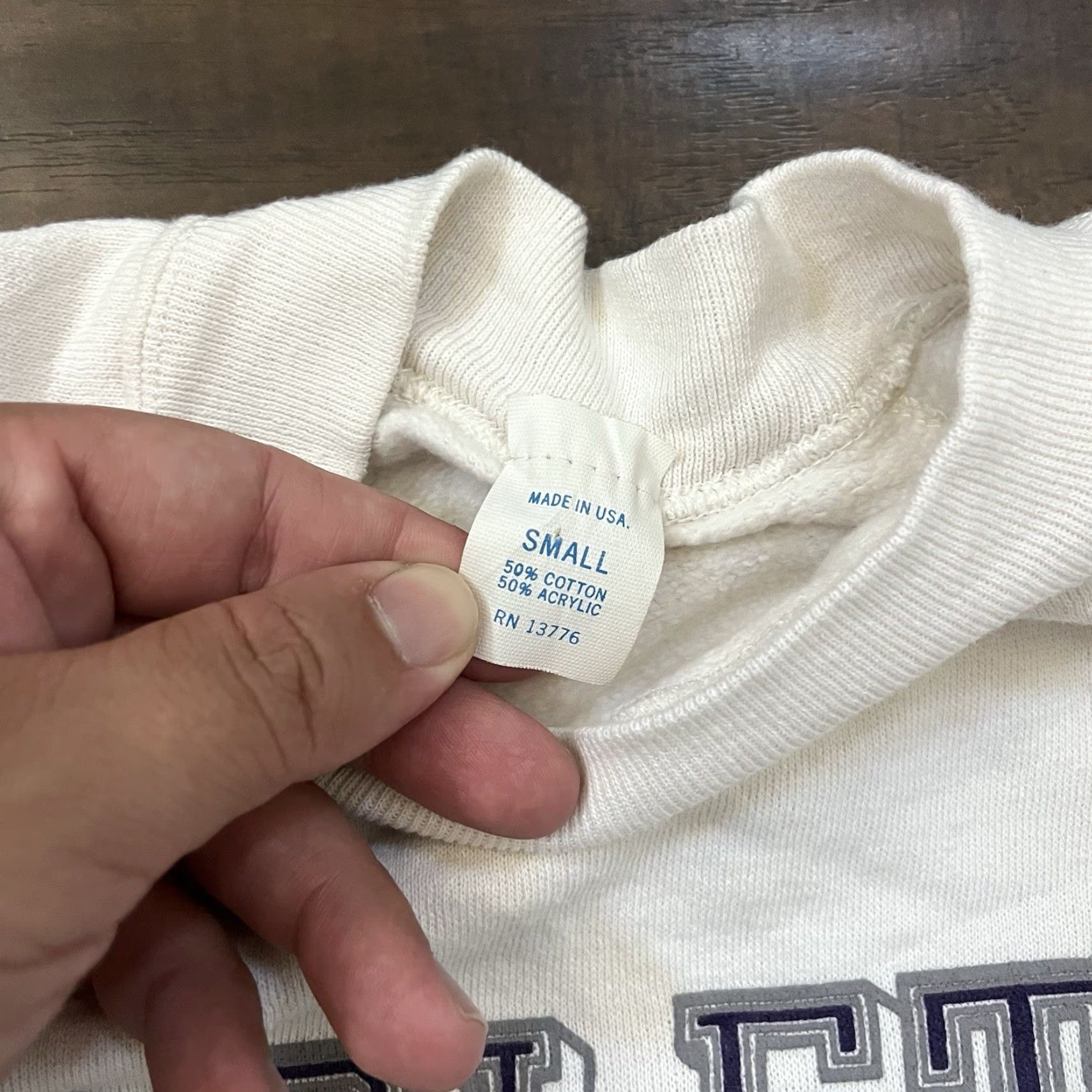 Vintage VINTAGE True Vintage Tarleton State University T-Shirt Small Graphic Print White 90s Mens Size US S / EU 44-46 / 1 - 3 Thumbnail