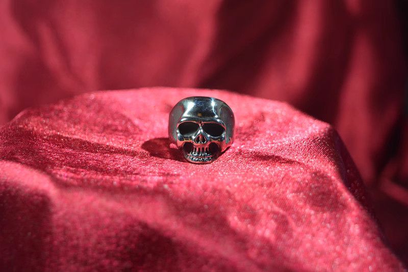 Jewelry Skull Future Jewelry Rings Open Size Chrome Ring (Size 7-13) Size ONE SIZE - 3 Thumbnail