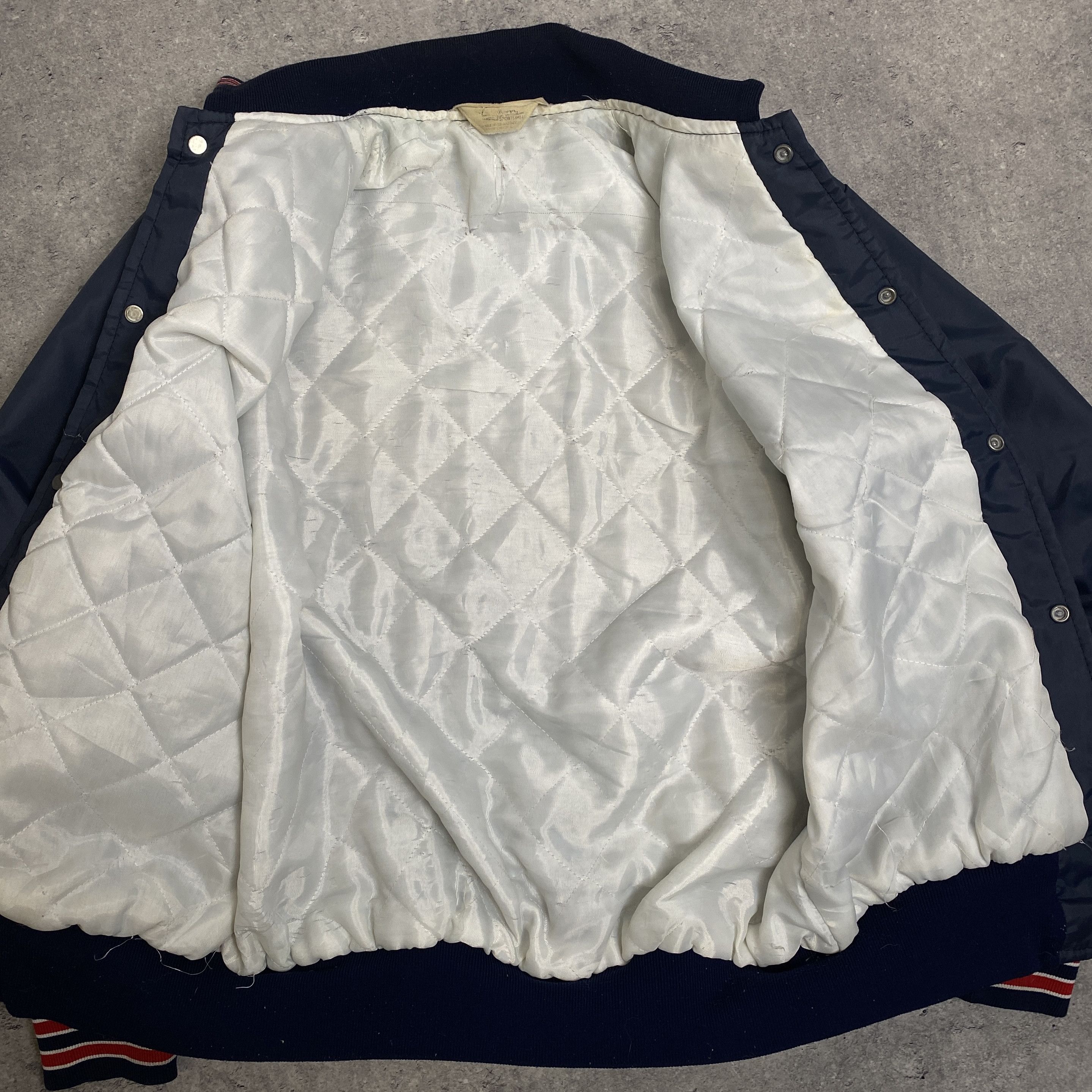 Vintage B.O.P. Maint. navy boxy vintage varsity jacket - L Size US L / EU 52-54 / 3 - 5 Thumbnail