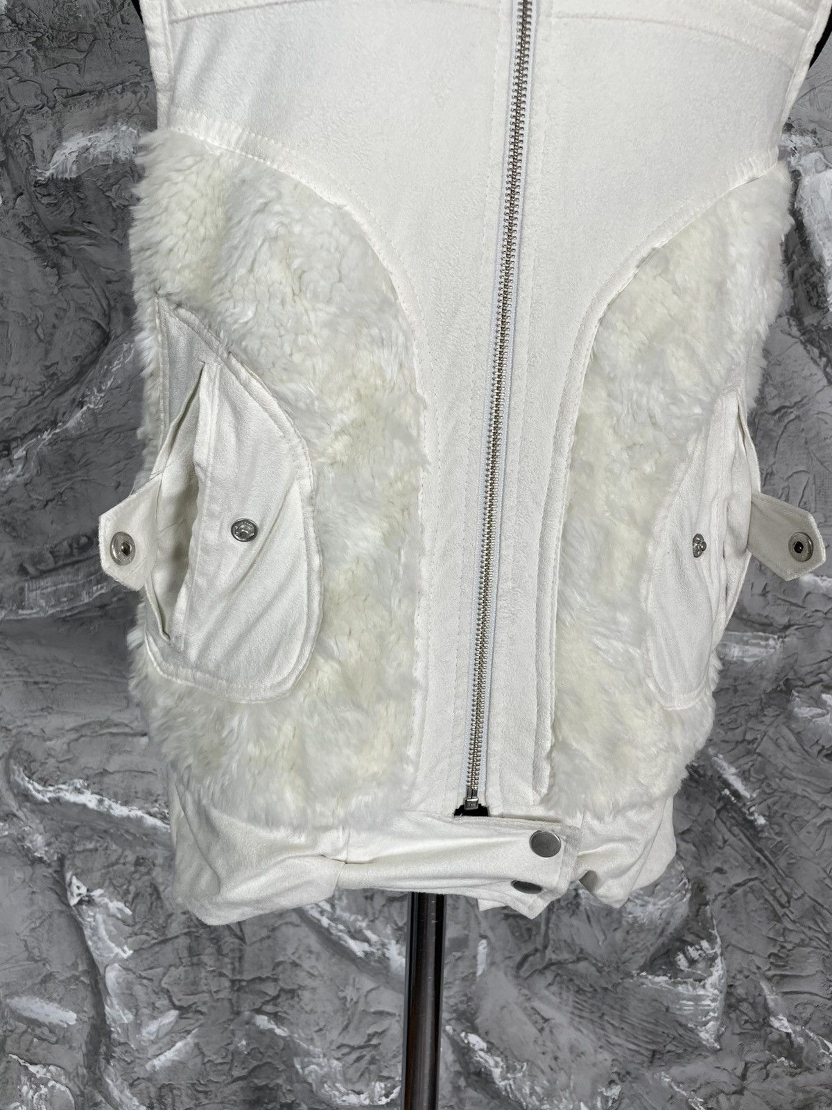 If Six Was Nine 2000s Y2K Fur Vest Japanese Opium Archive Rick Owens Style Size US S / EU 44-46 / 1 - 7 Thumbnail