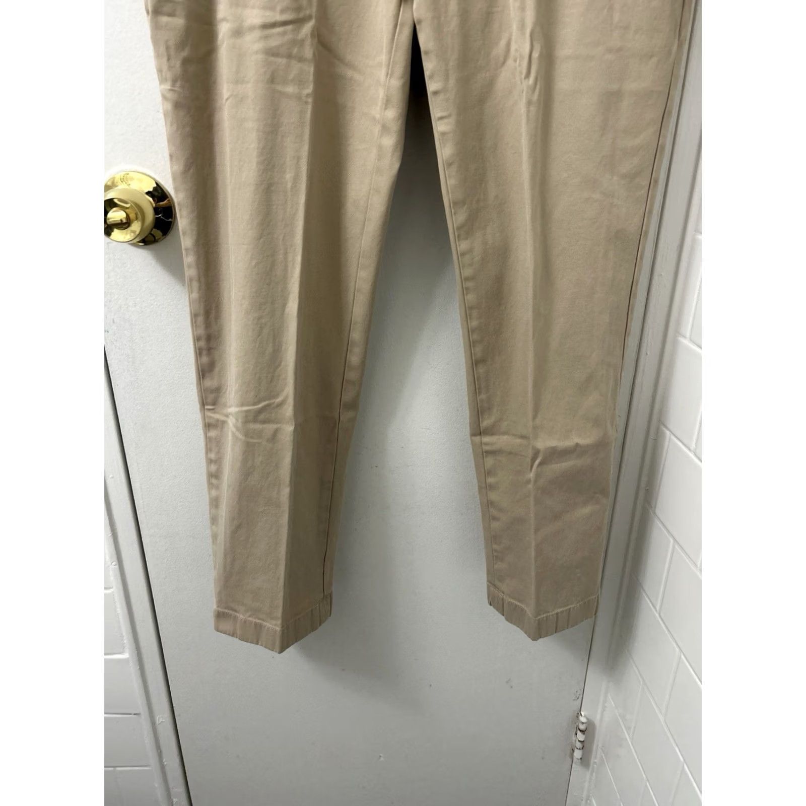 Brooks Brothers Brooks Brothers Milano Pants Mens 35x30 Chino Khaki Supima Cotton Blend Beige Straight Flat Front Size US 35 - 3 Thumbnail