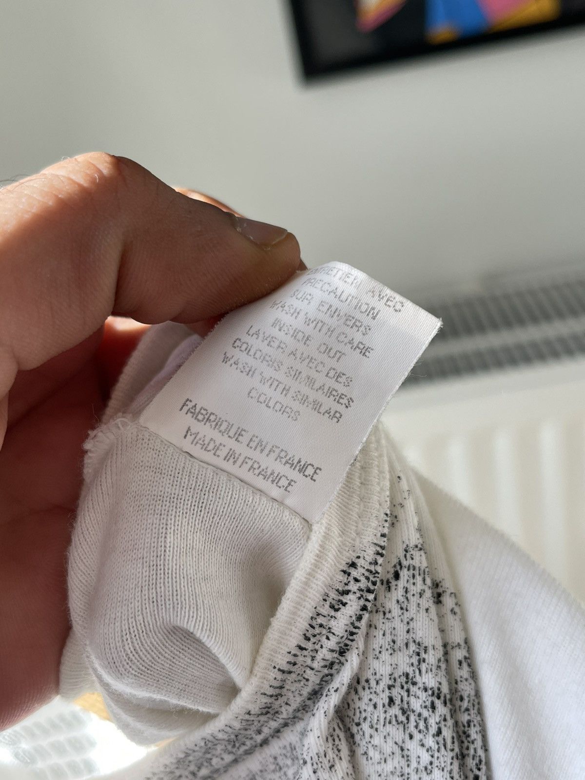 Maison Margiela Maison Margiela FW03 Artisanal 10 0 Painted White T-Shirt Size US M / EU 48-50 / 2 - 11 Thumbnail