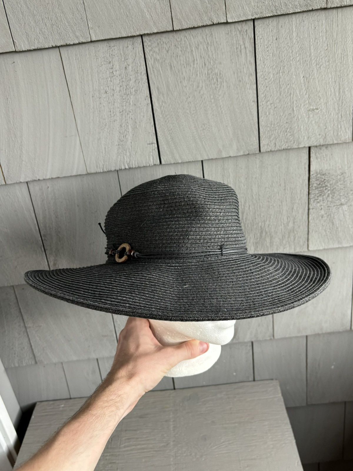 Holt Renfrew × Vintage Vintage Sunhat Vintage Bijoux Turner Straw Hat Woven Floppy Size ONE SIZE - 4 Thumbnail